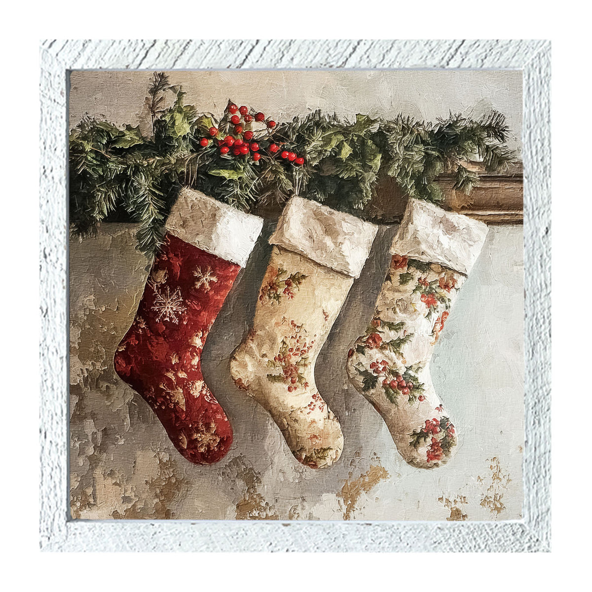 Christmas Stockings - Framed art