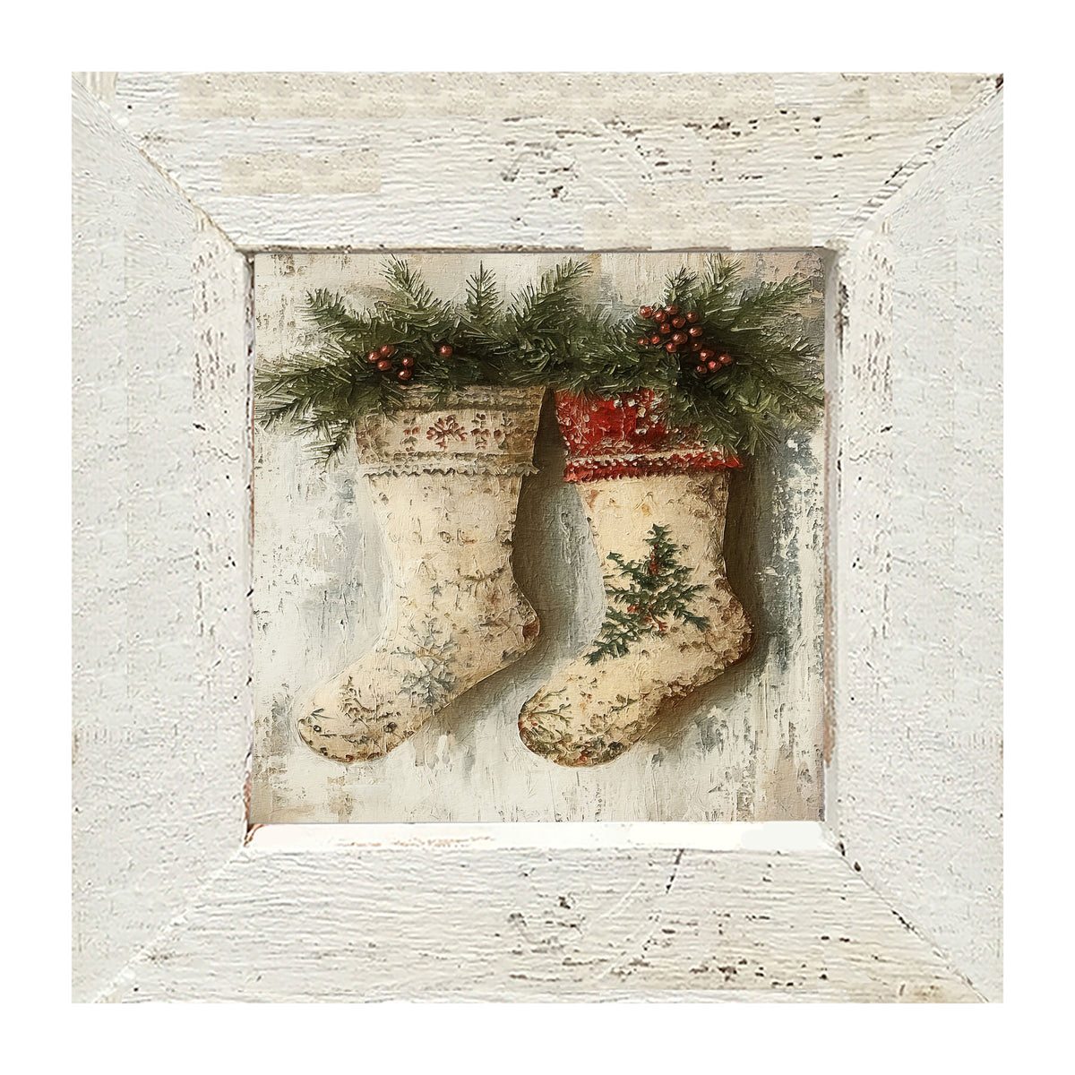 White Stockings - Framed art