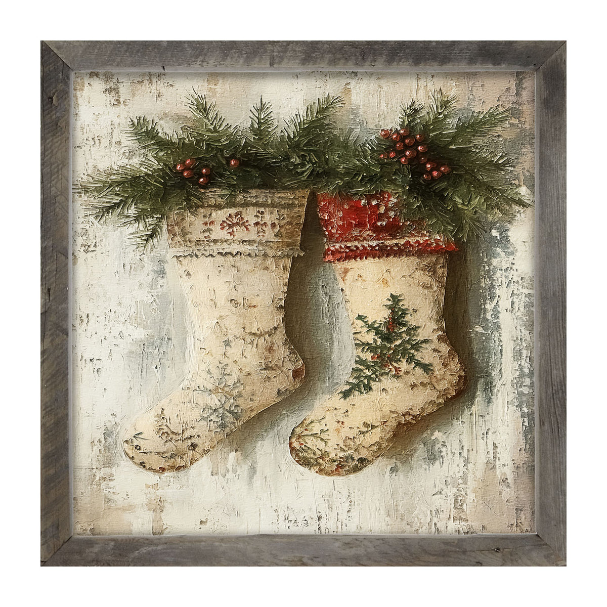 White Stockings - Framed art