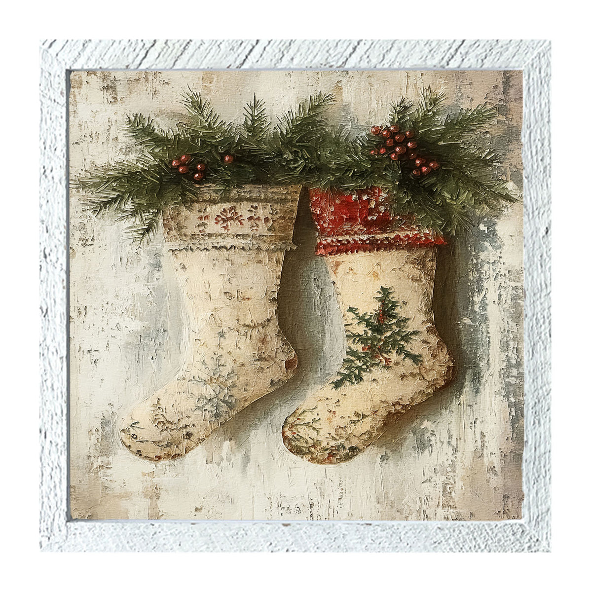 White Stockings - Framed art