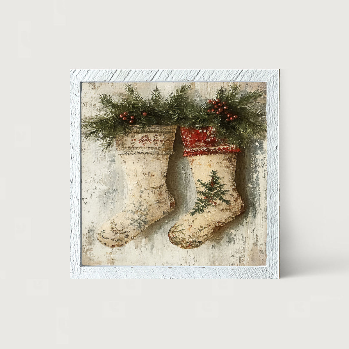 White Stockings - Framed art