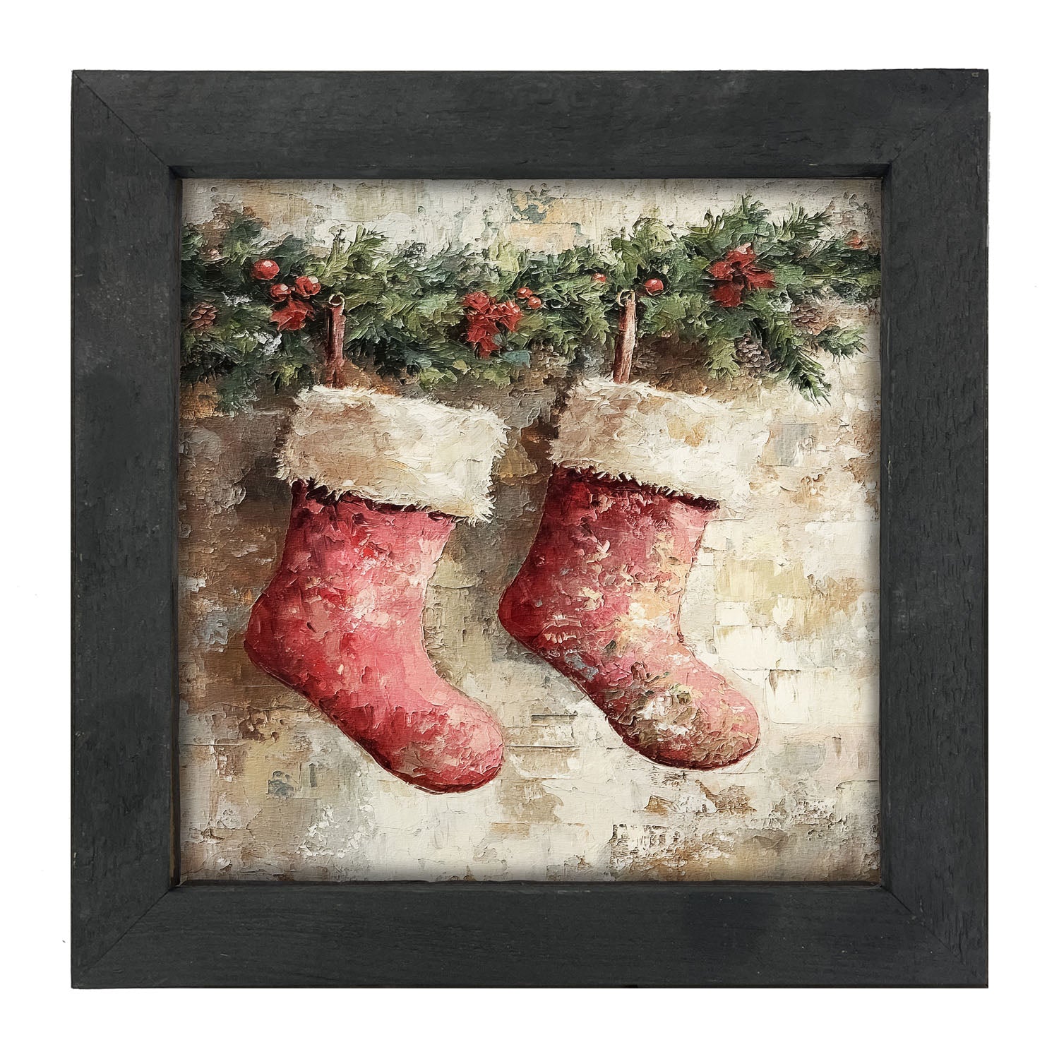 Red Stockings - Framed art