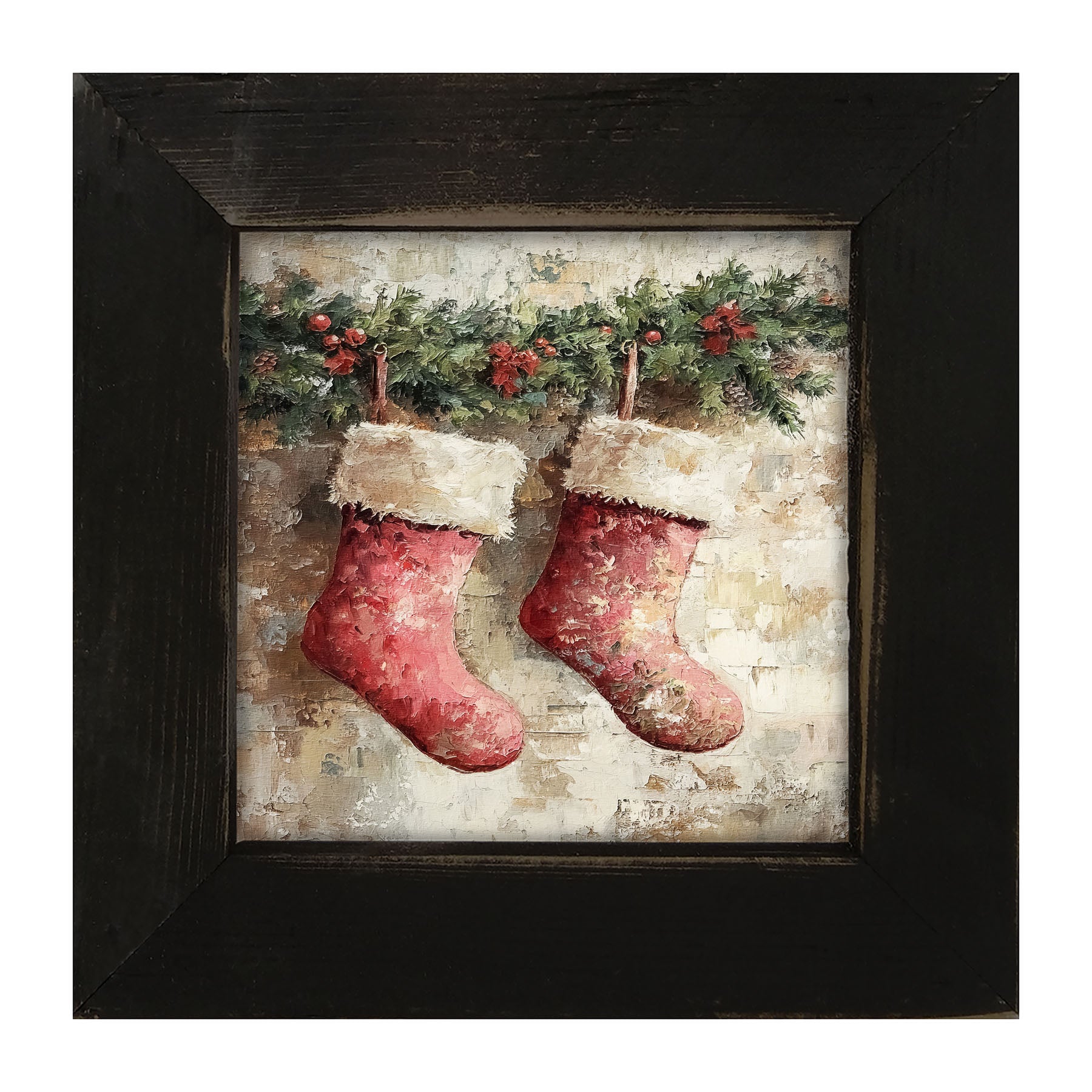 Red Stockings - Framed art