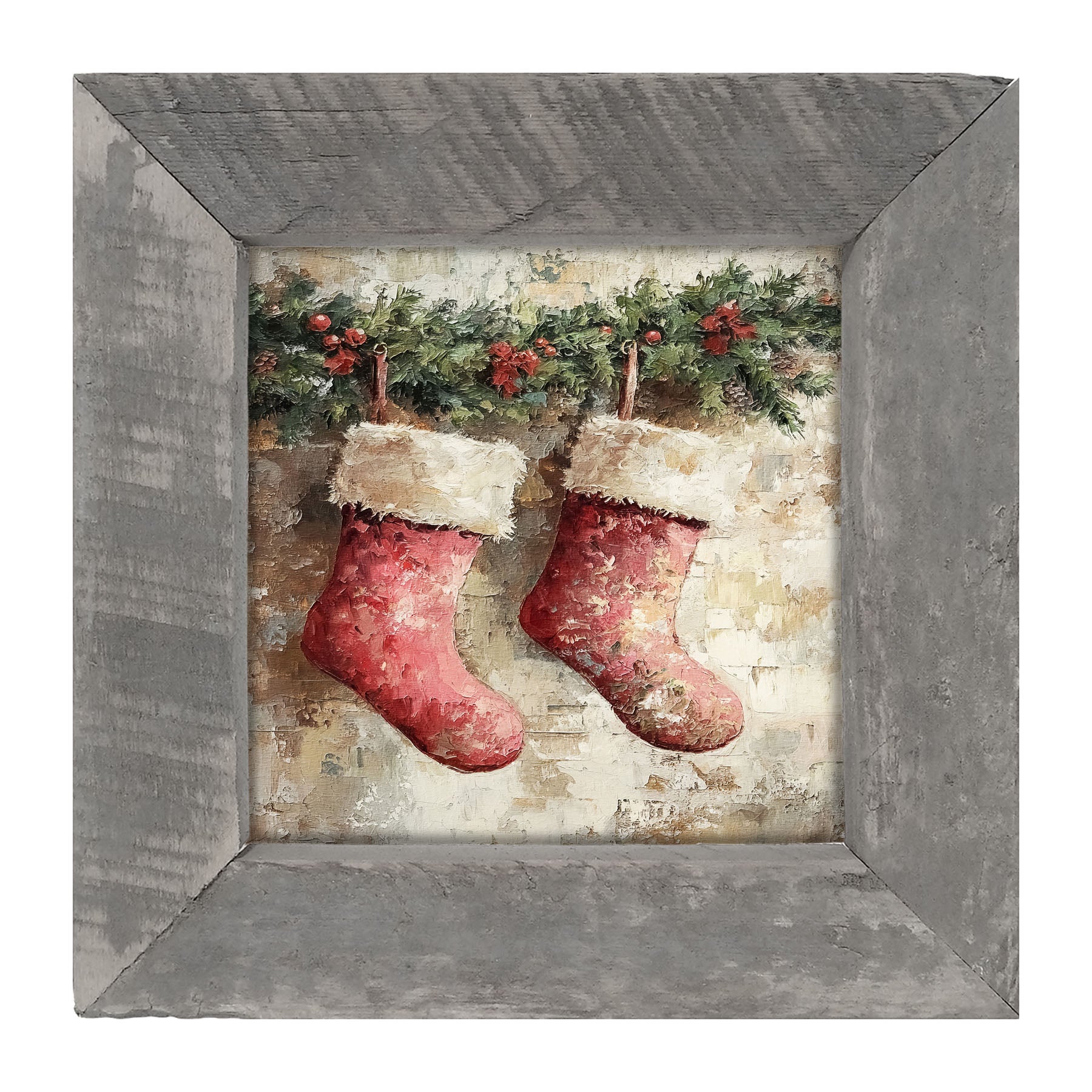Red Stockings - Framed art