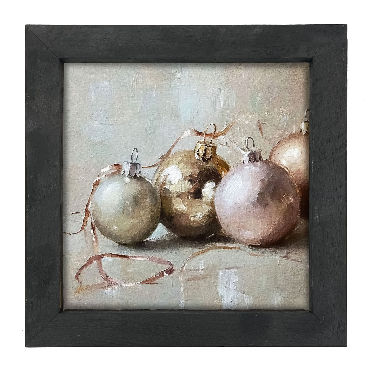 Ornaments and Ribbons - Framed Art