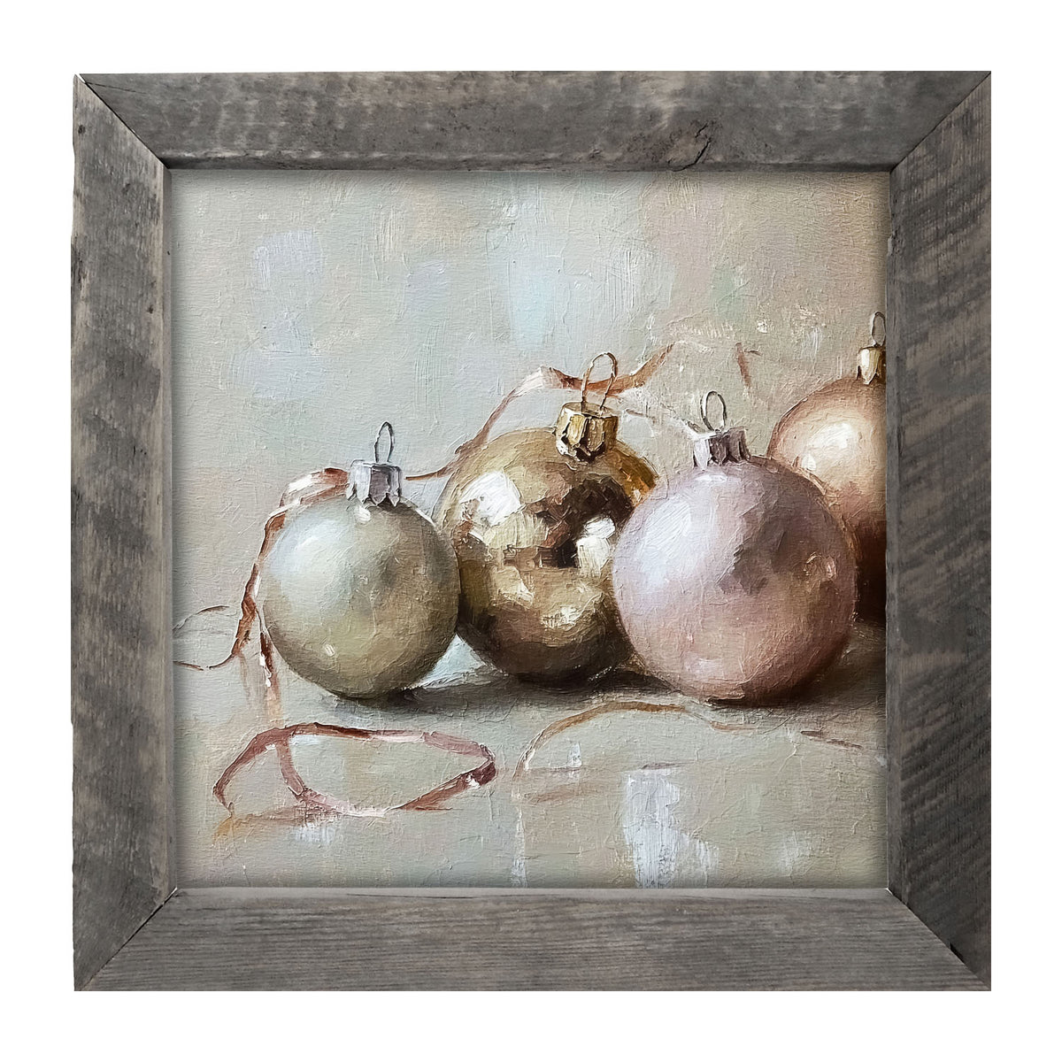 Ornaments and Ribbons - Framed Art