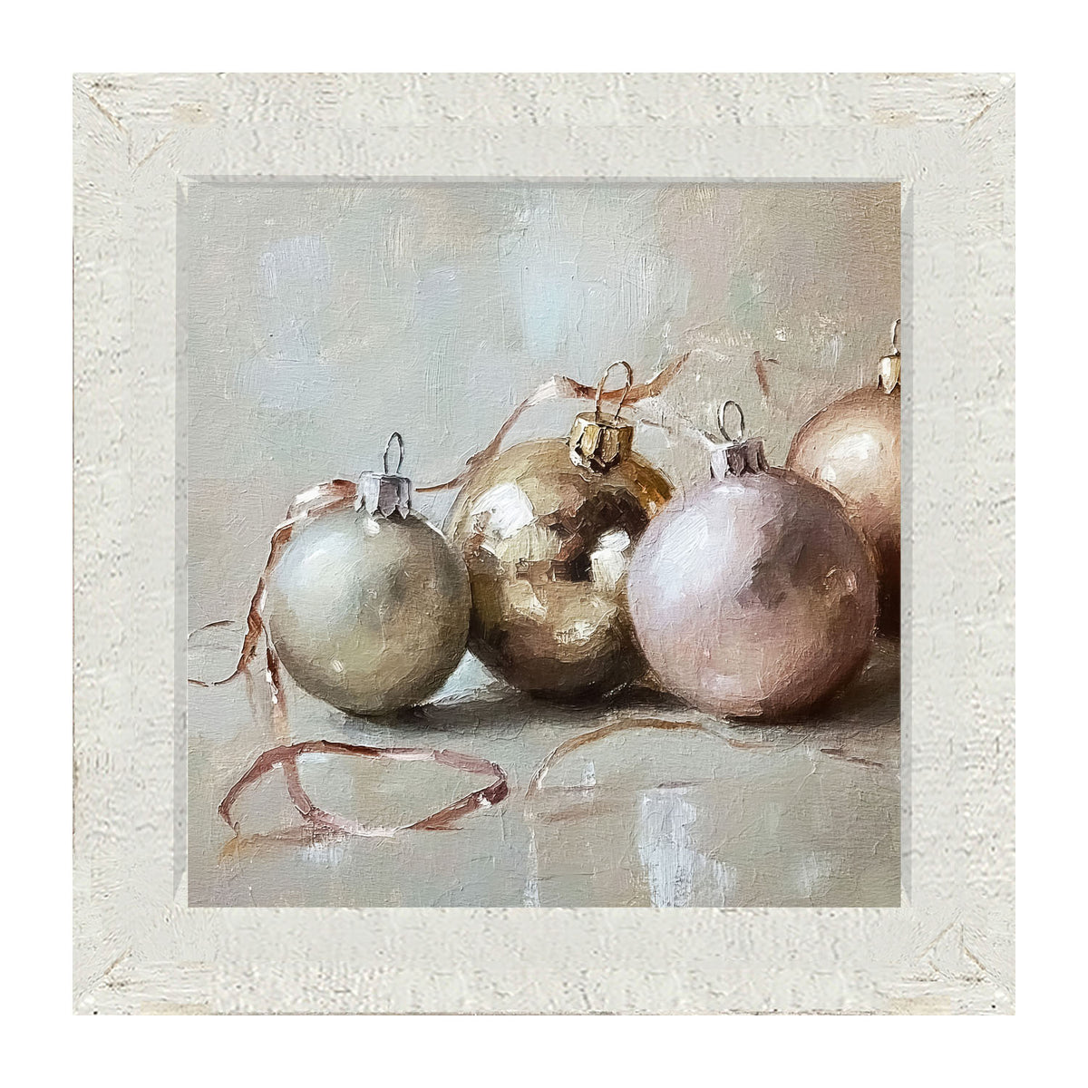 Ornaments and Ribbons - Framed Art