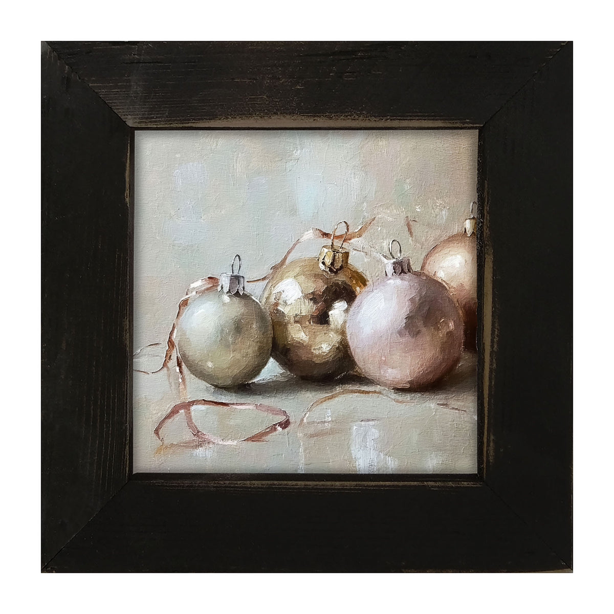 Ornaments and Ribbons - Framed Art