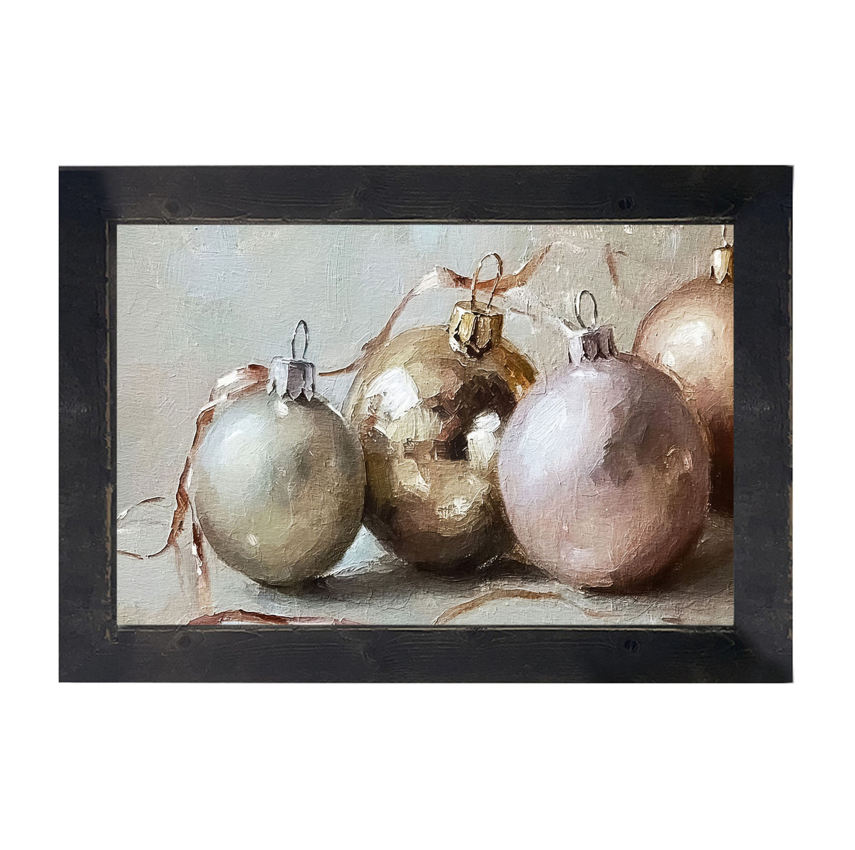 Ornaments and Ribbons - Framed Art