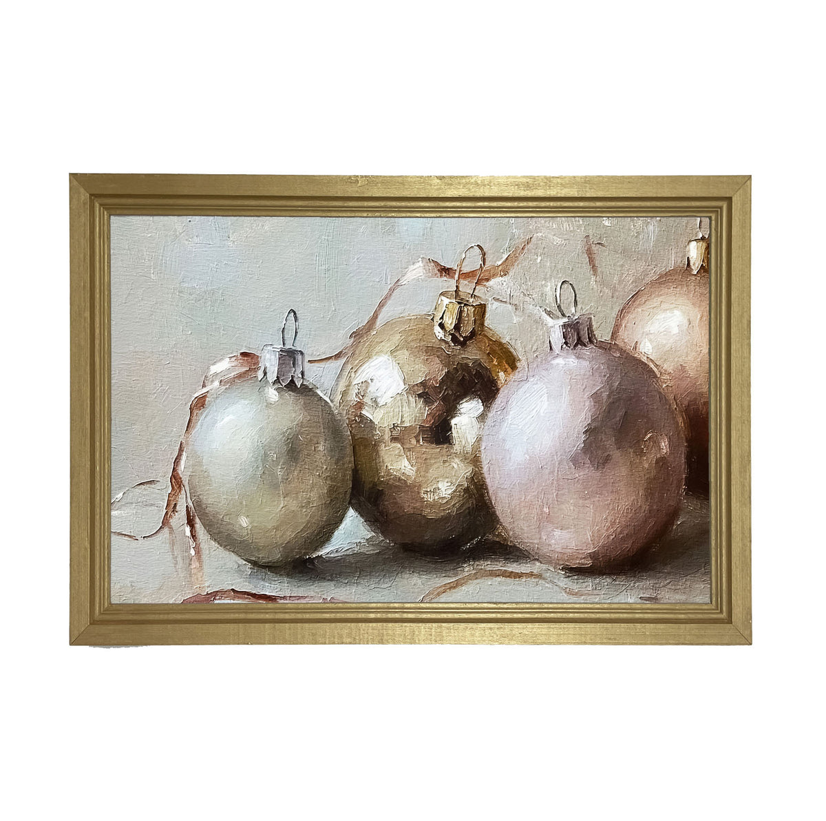 Ornaments and Ribbons - Framed Art