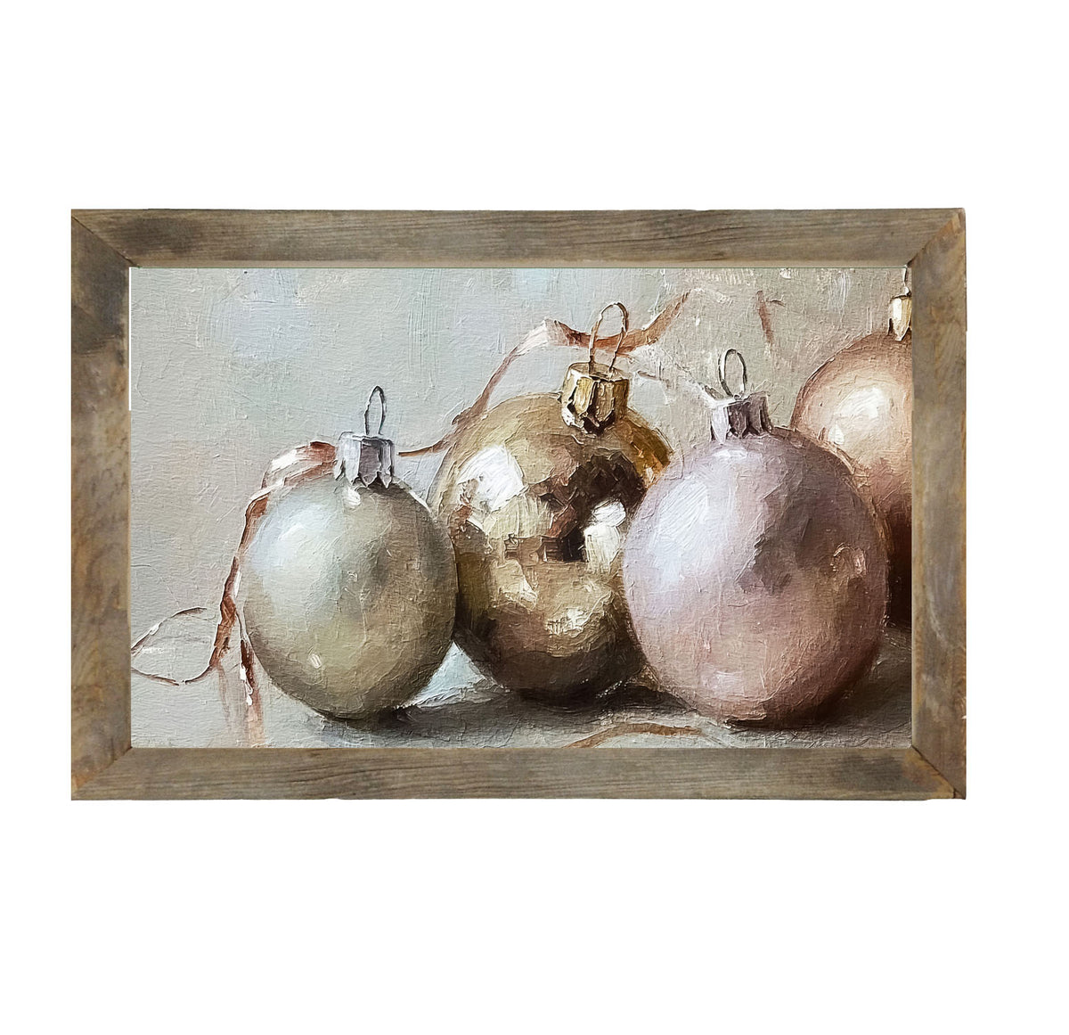 Ornaments and Ribbons - Framed Art