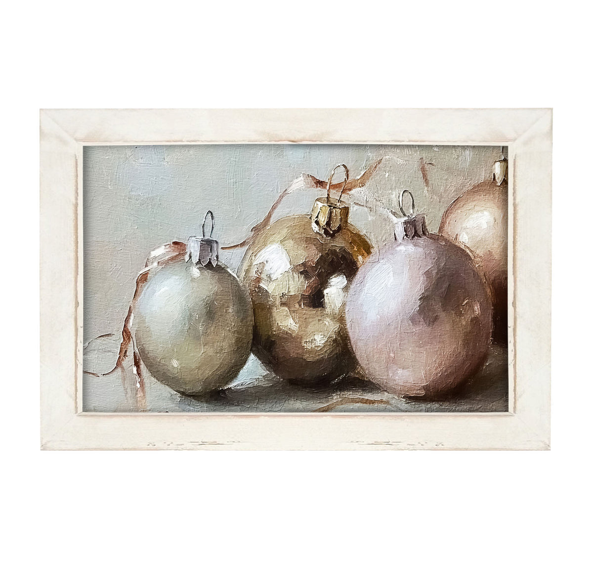 Ornaments and Ribbons - Framed Art