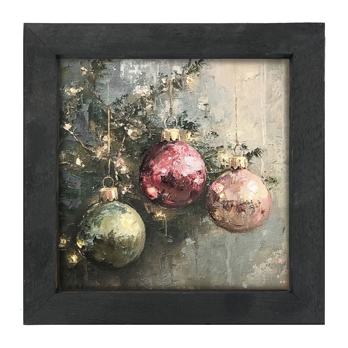 Ornaments on a Tree - Framed Art