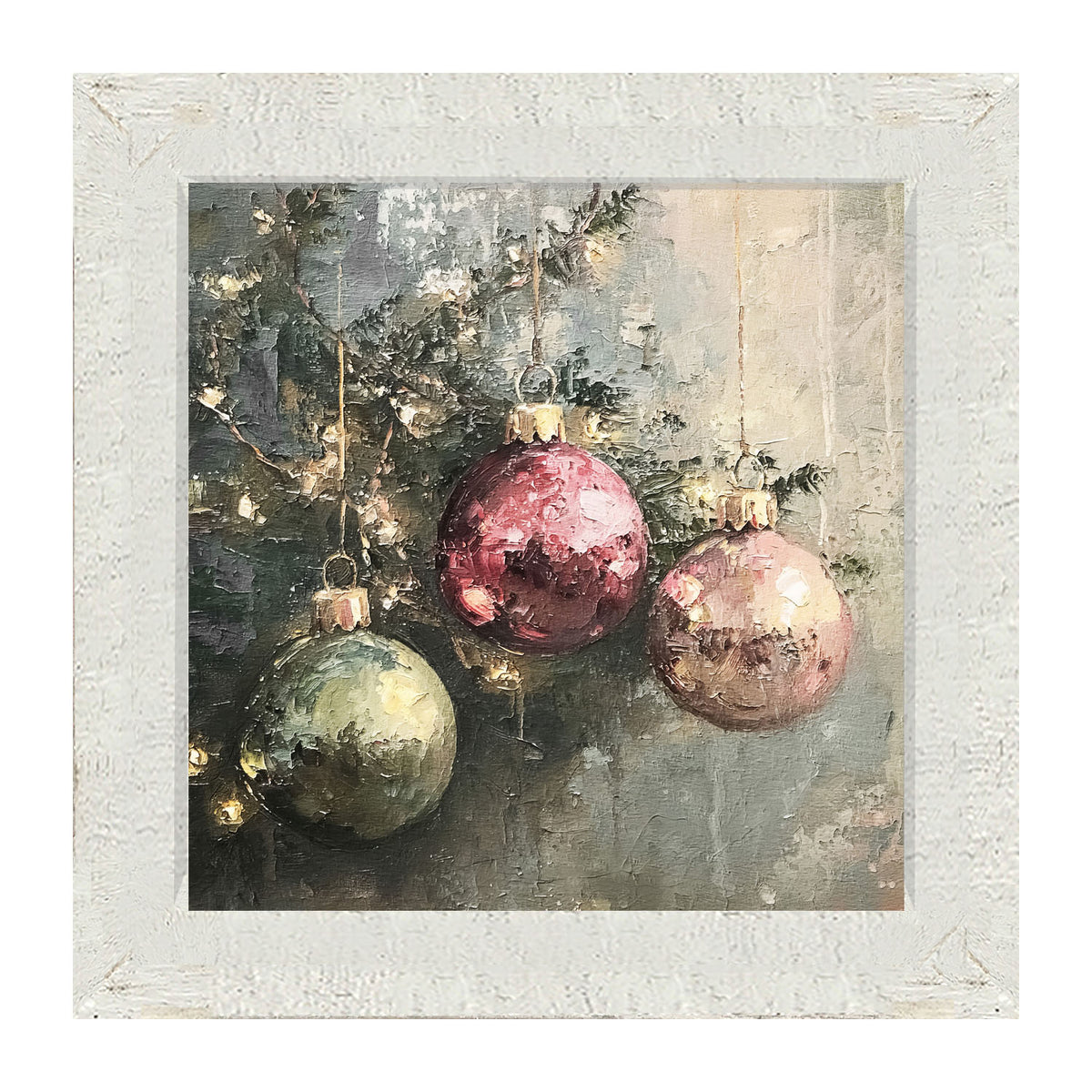 Ornaments on a Tree - Framed Art