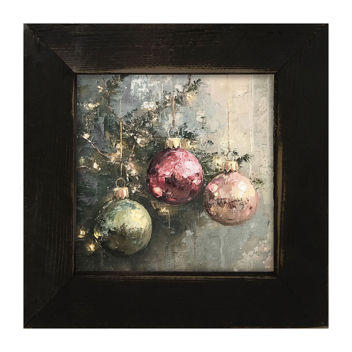 Ornaments on a Tree - Framed Art
