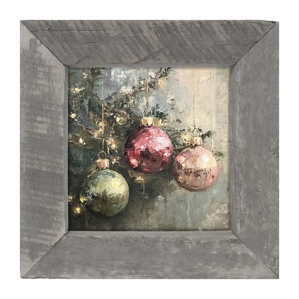 Ornaments on a Tree - Framed Art