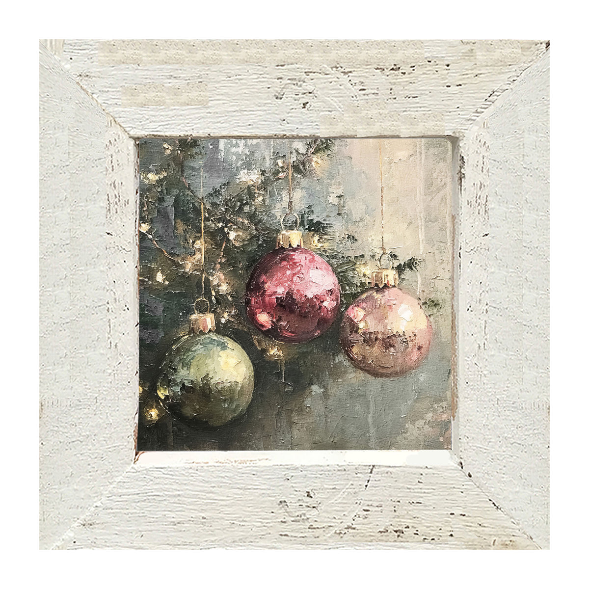 Ornaments on a Tree - Framed Art