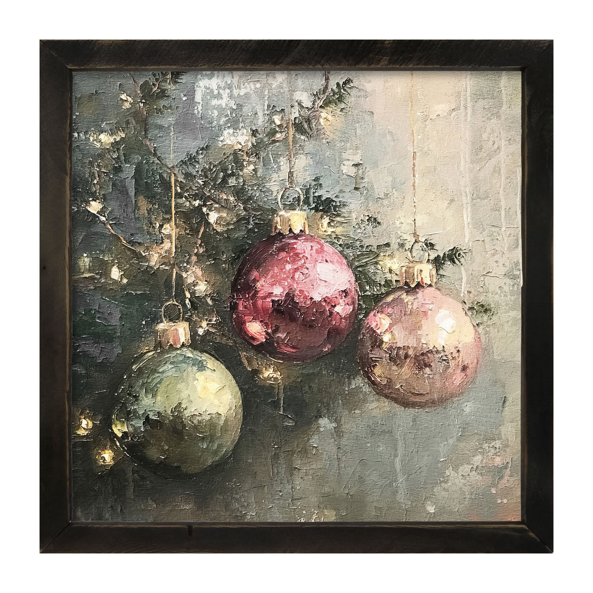 Ornaments on a Tree - Framed Art
