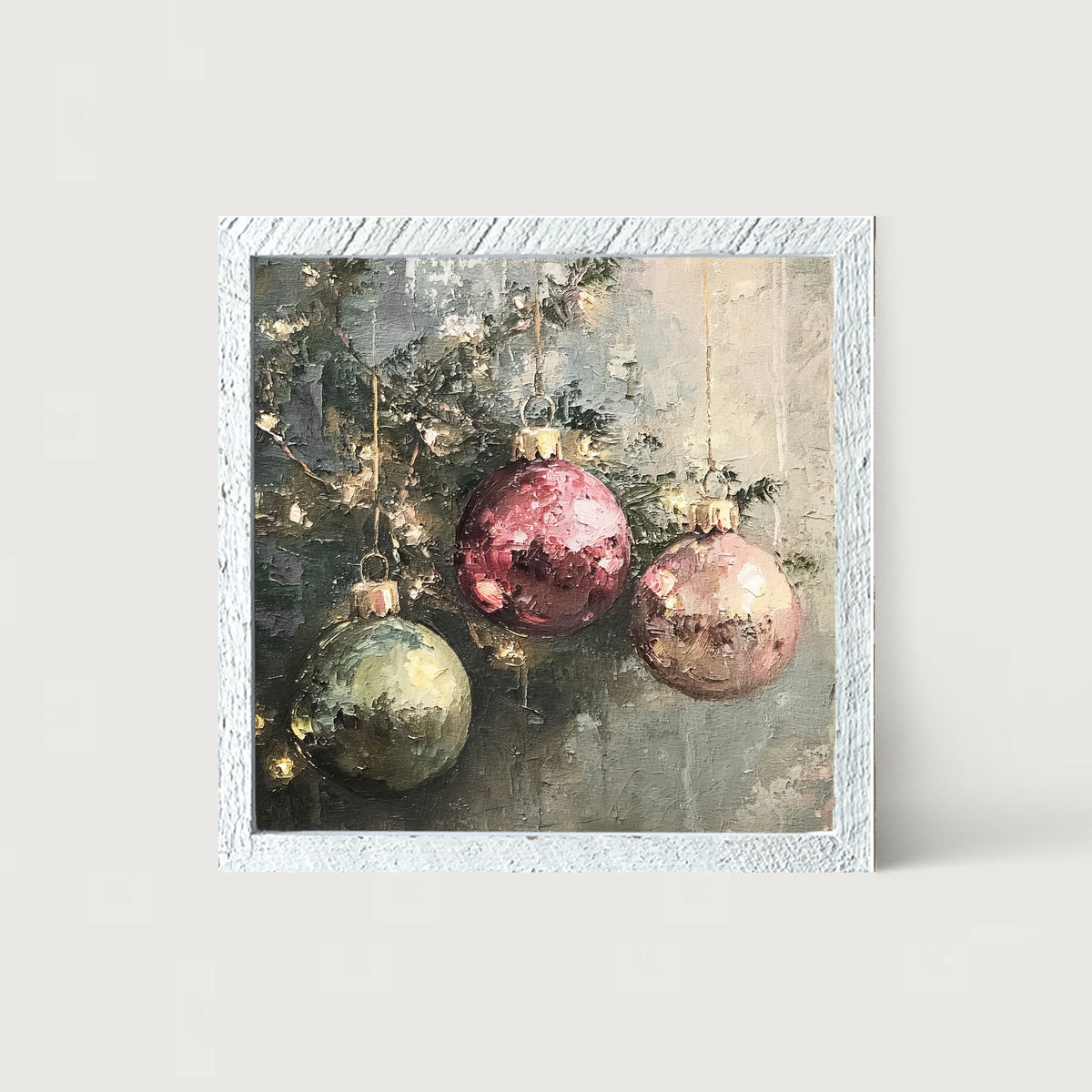 Ornaments on a Tree - Framed Art
