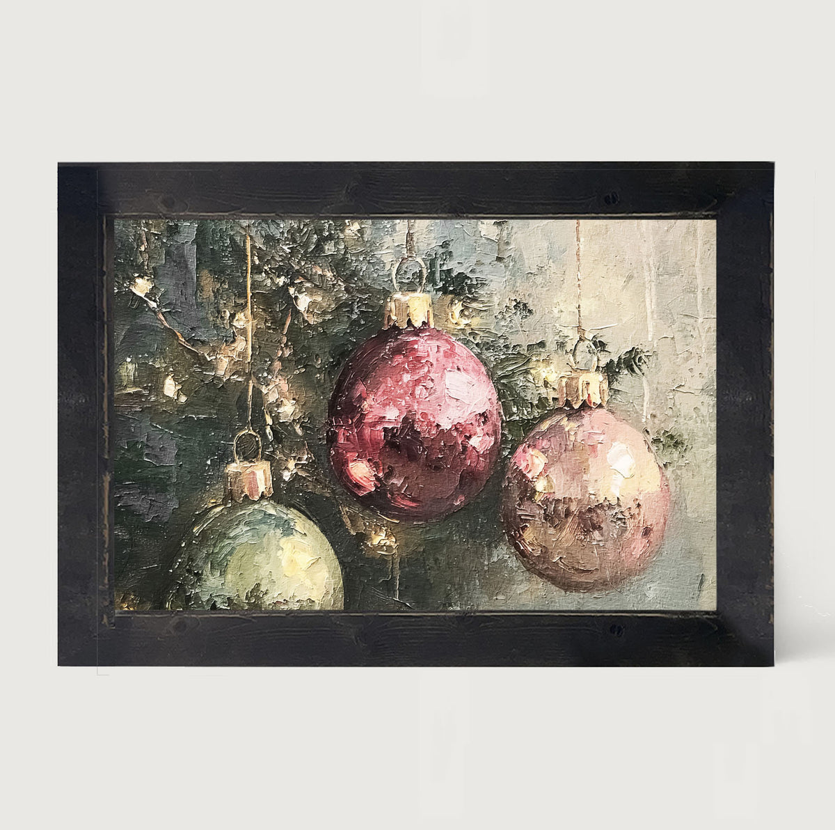 Ornaments on a Tree - Framed Art
