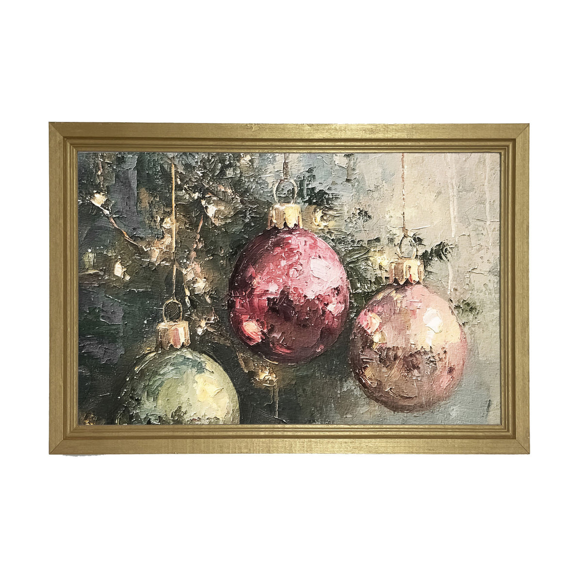 Ornaments on a Tree - Framed Art