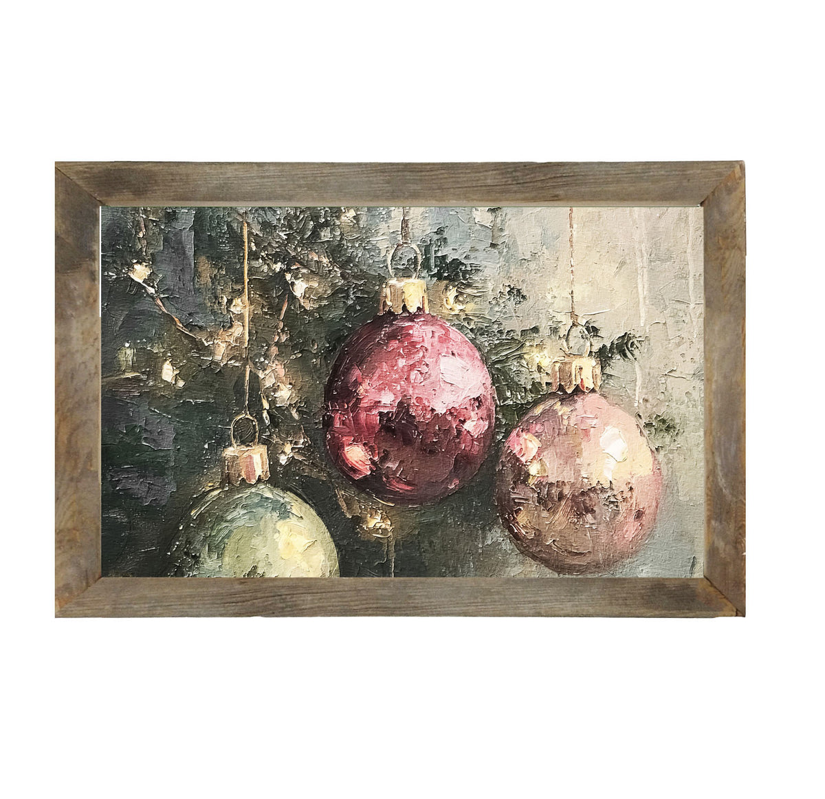 Ornaments on a Tree - Framed Art