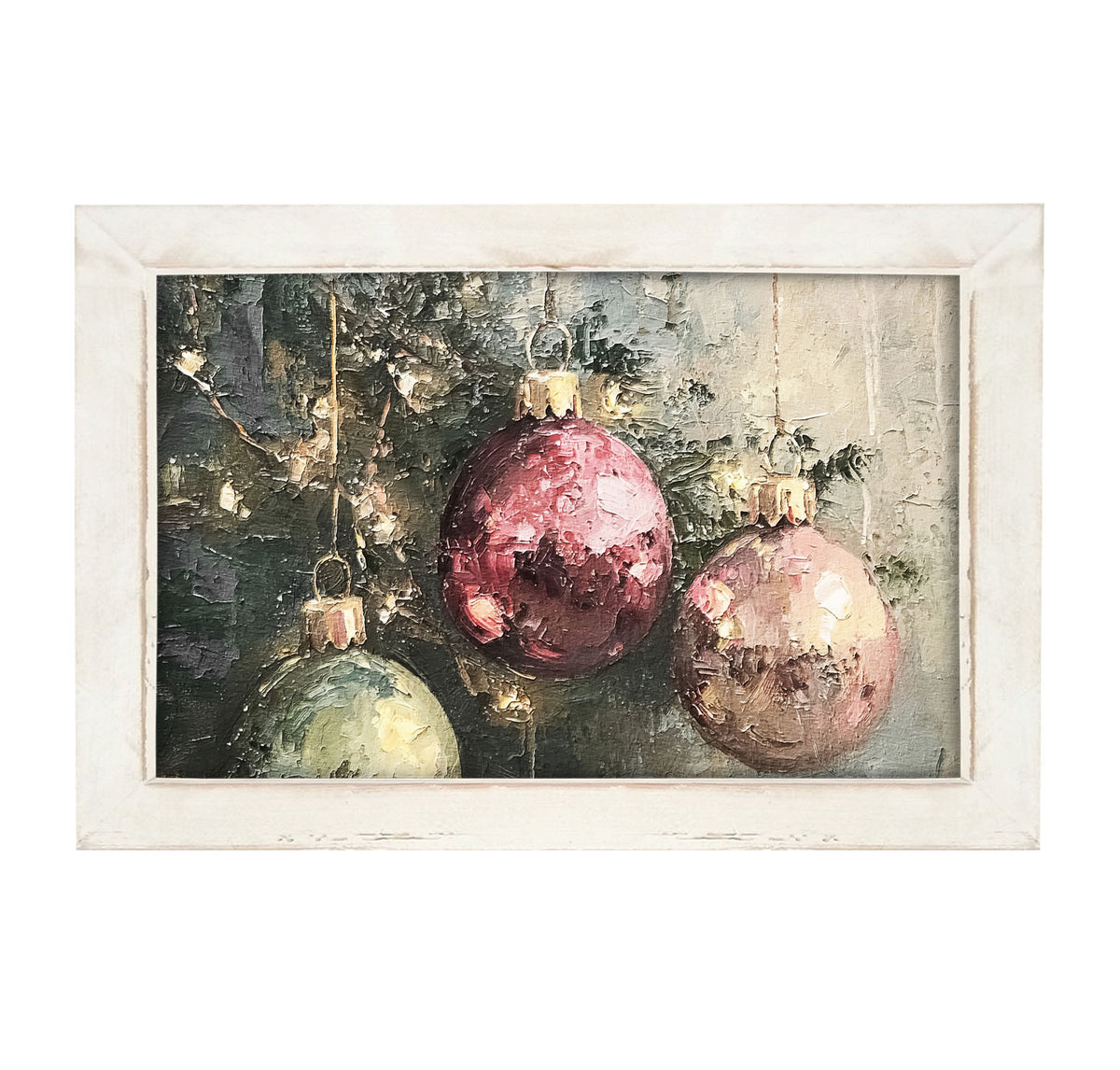 Ornaments on a Tree - Framed Art