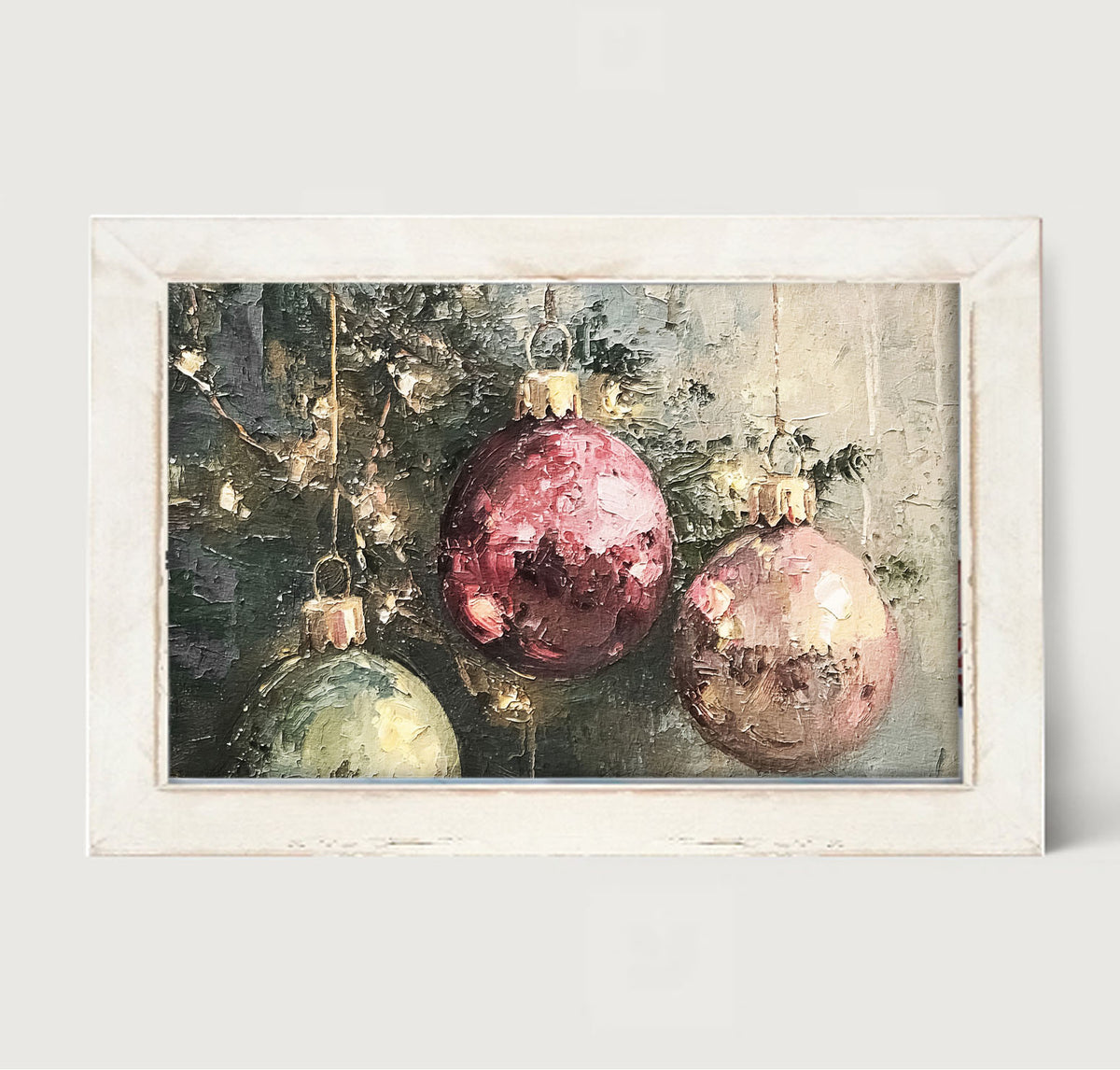 Ornaments on a Tree - Framed Art