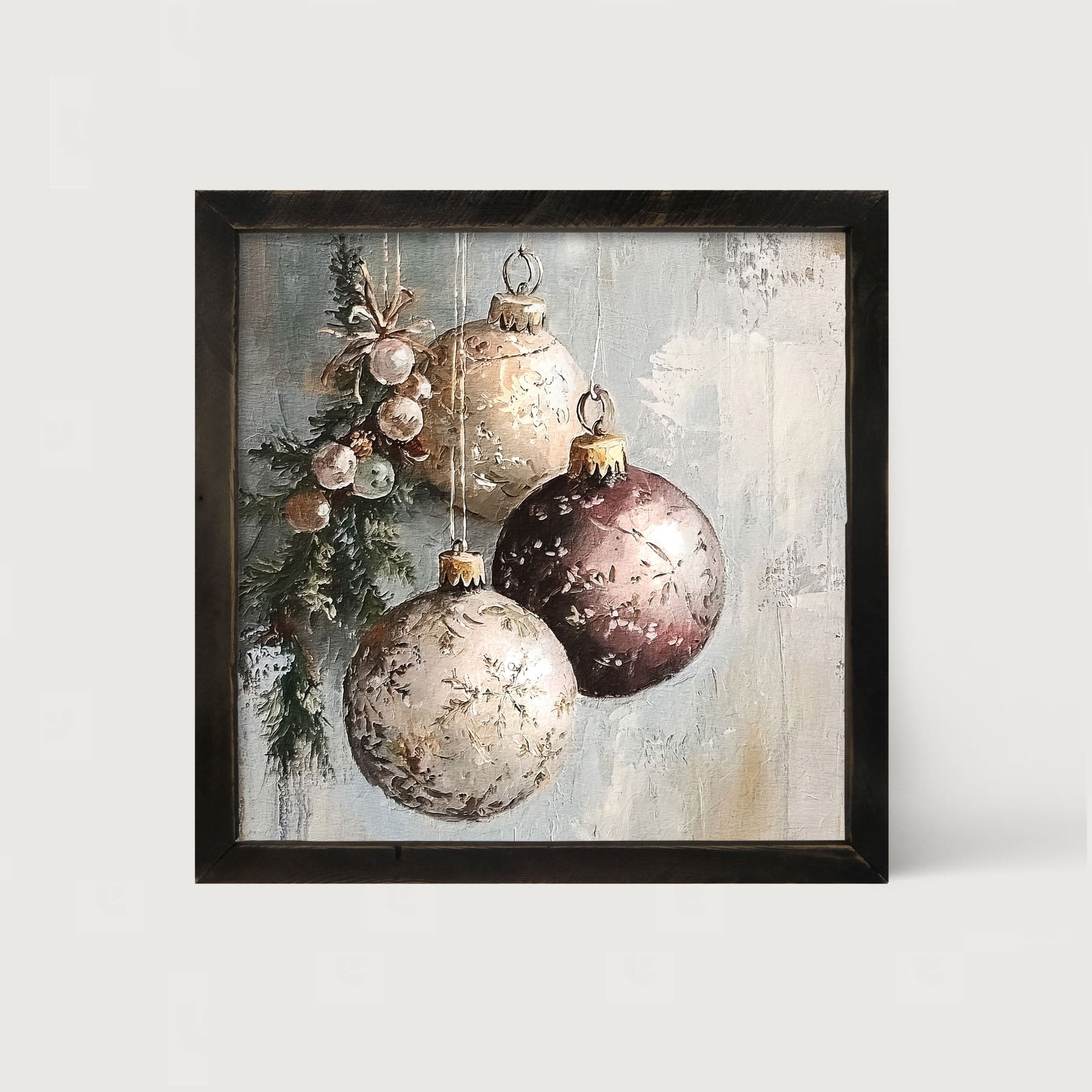 Pine Sprig with Ornaments