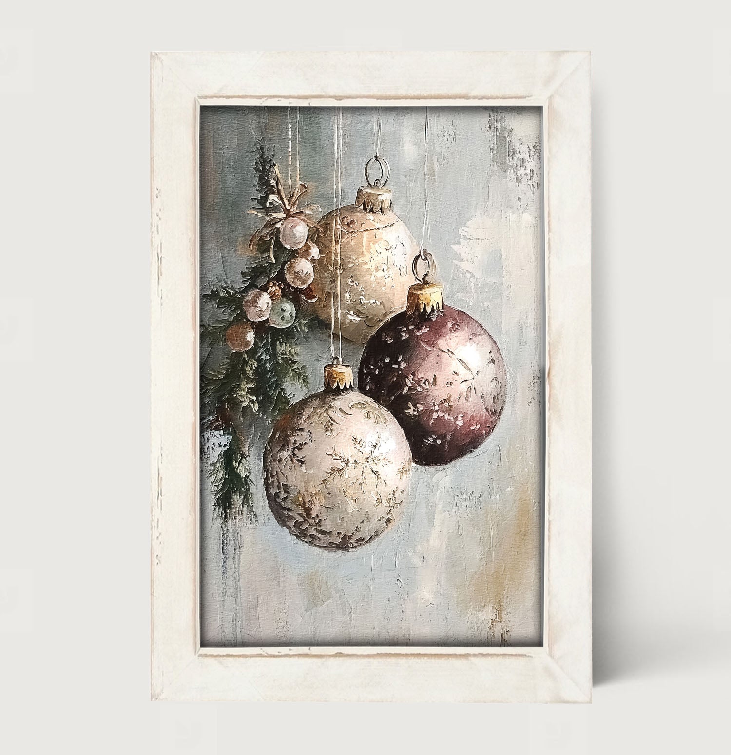 Pine Sprig with Ornaments