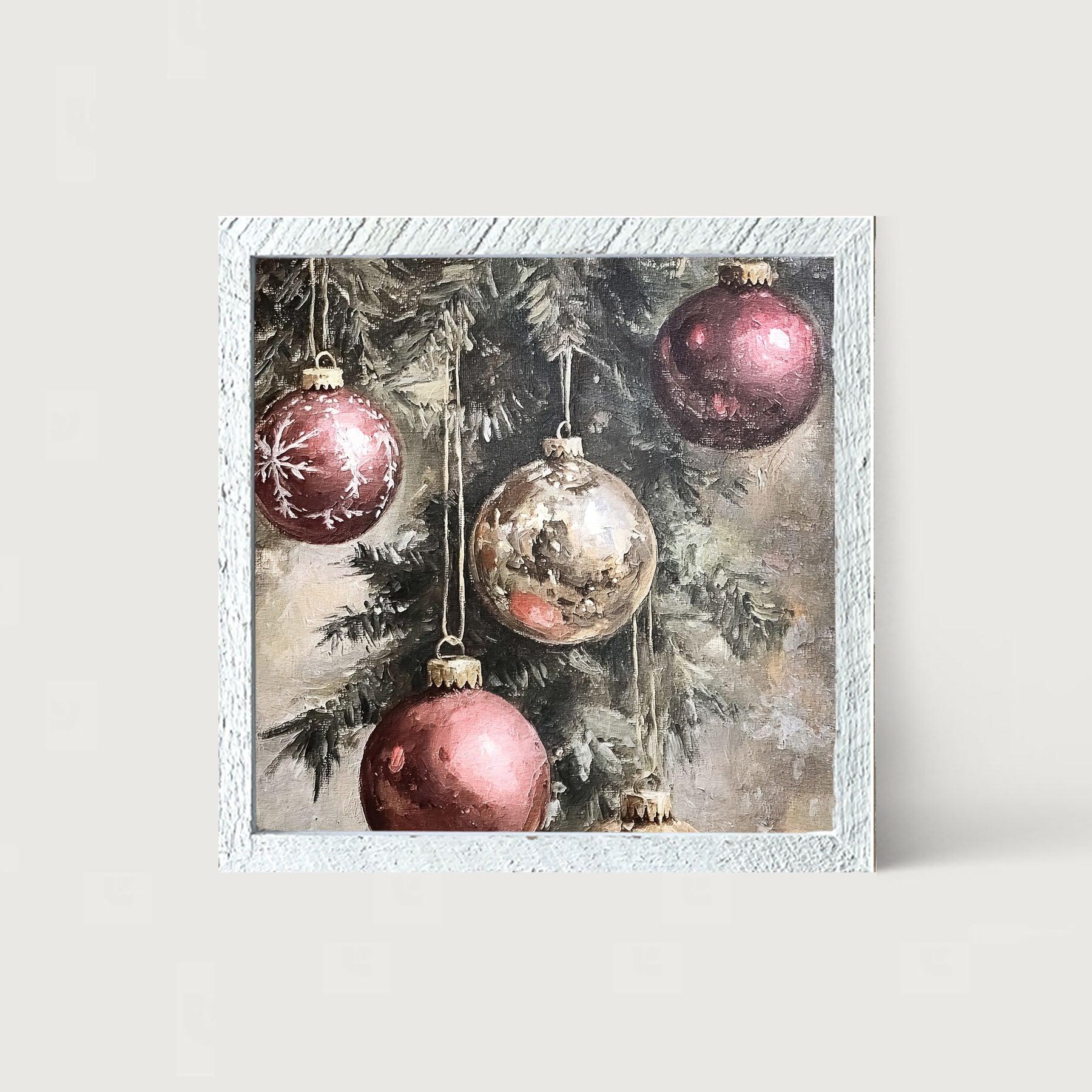 Ornaments on a Pine Branch