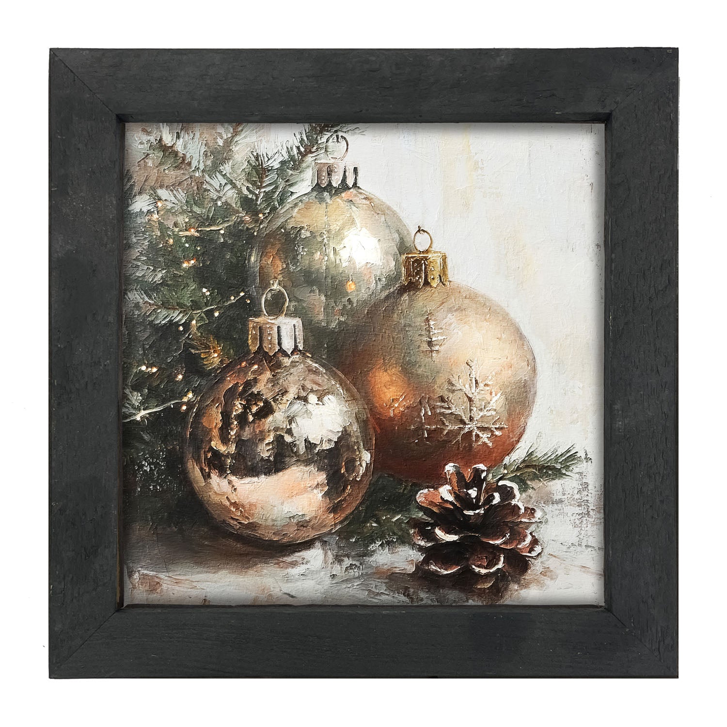Golden Ornaments - Framed Art