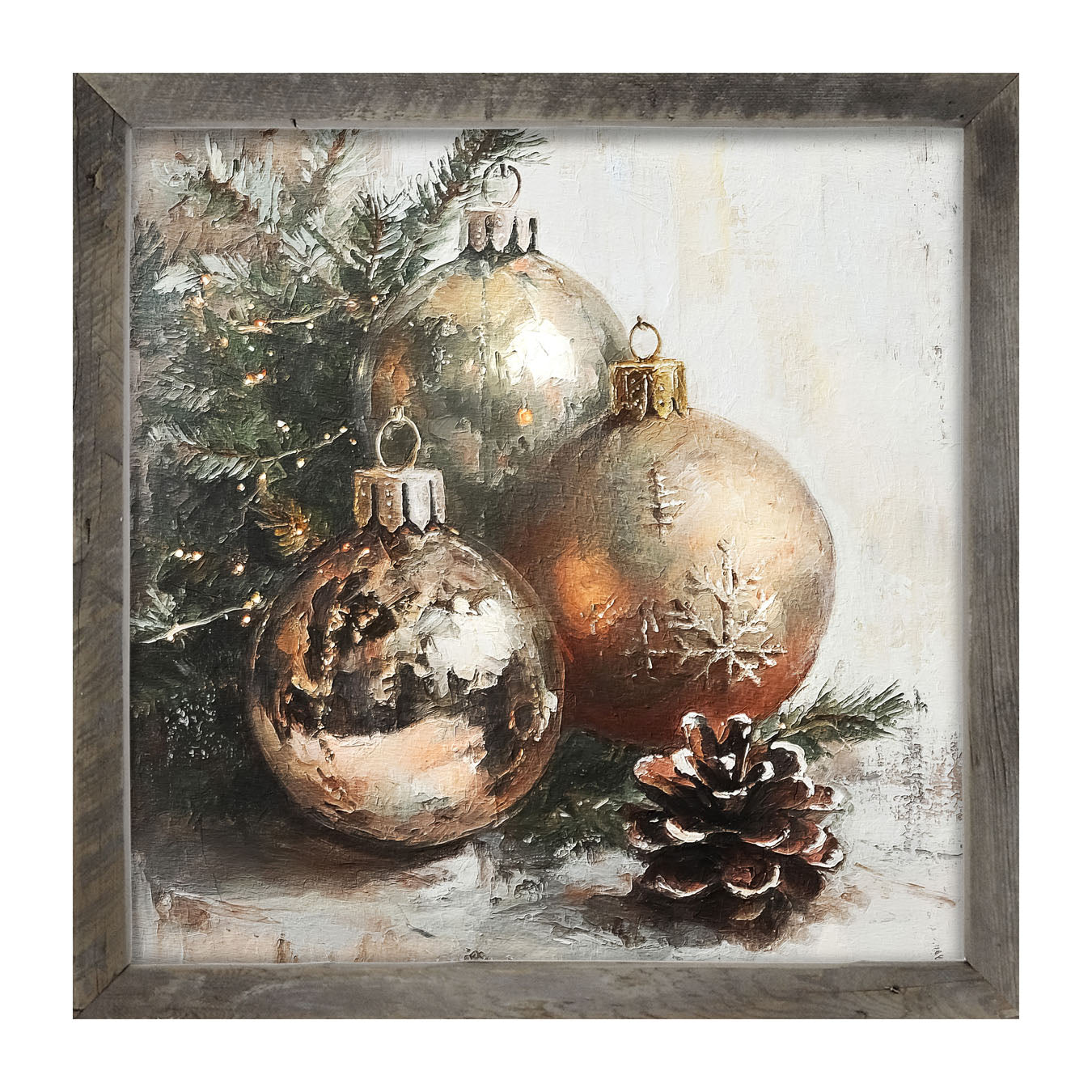 Golden Ornaments - Framed Art