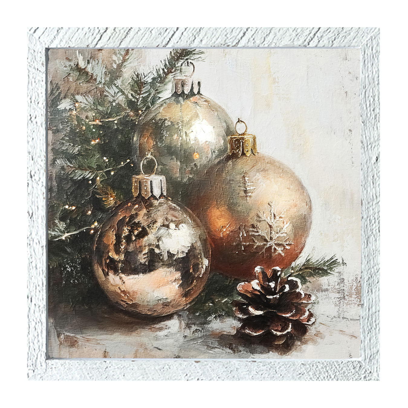 Golden Ornaments - Framed Art