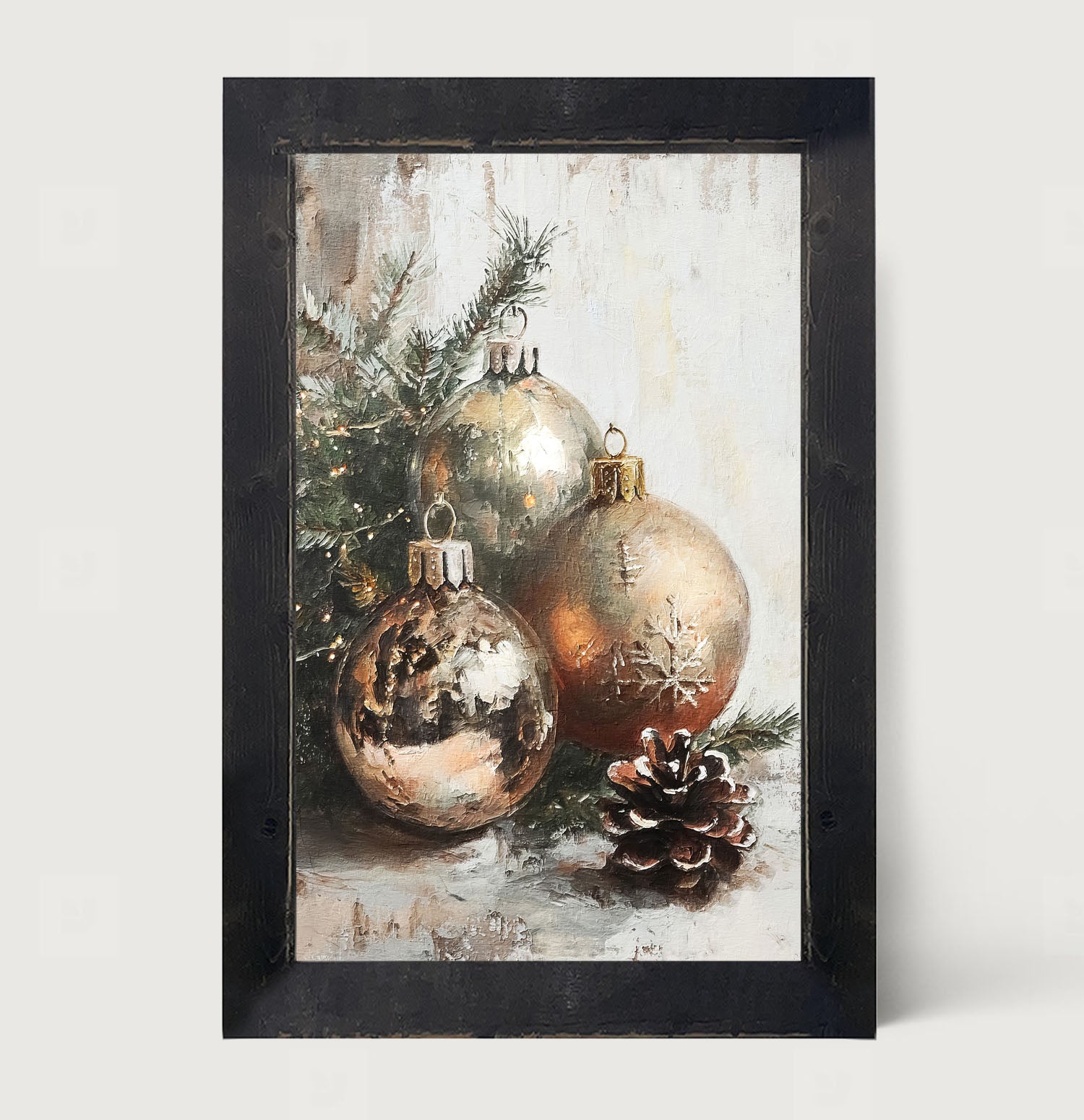 Golden Ornaments - Framed Art