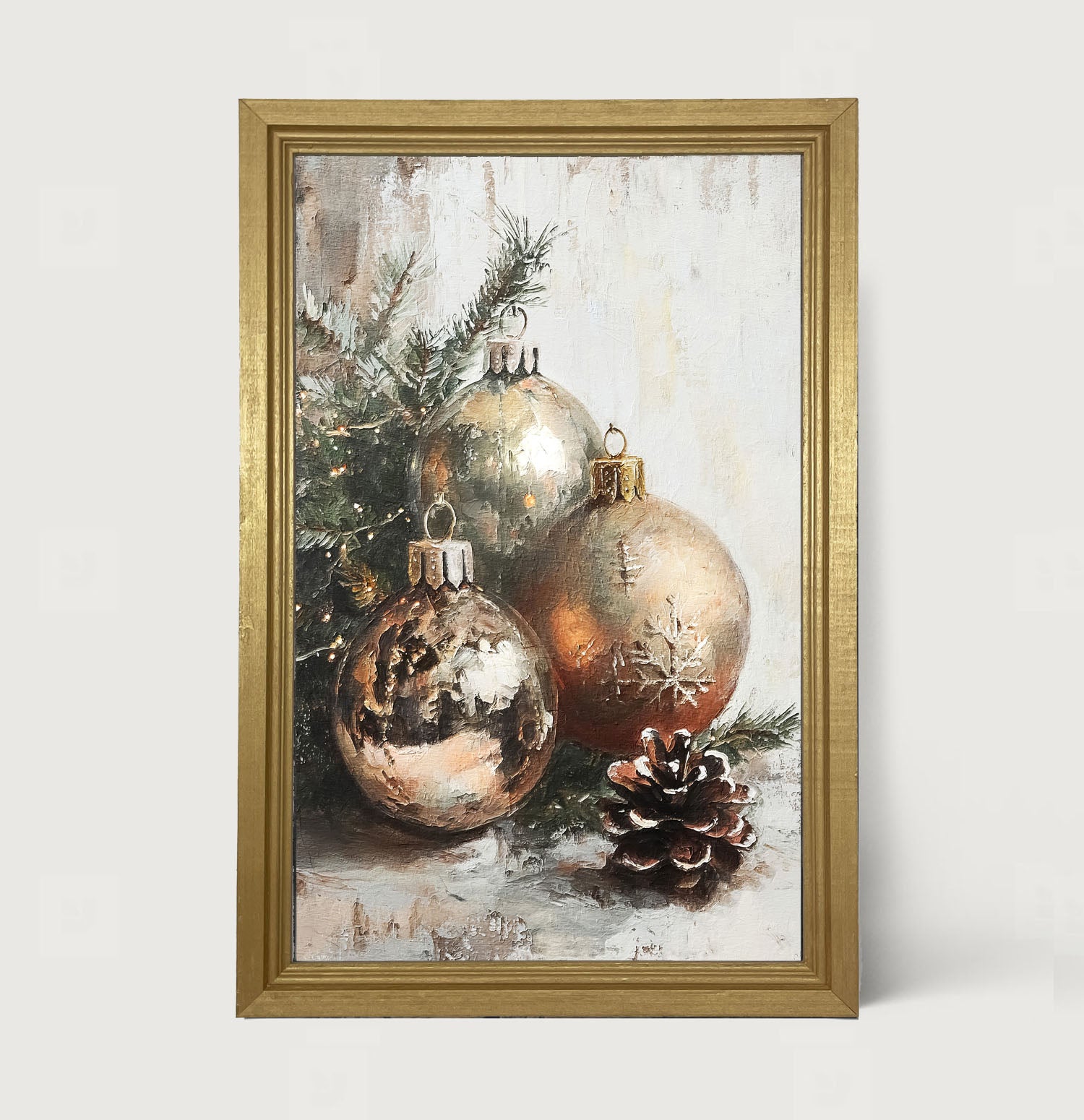 Golden Ornaments - Framed Art