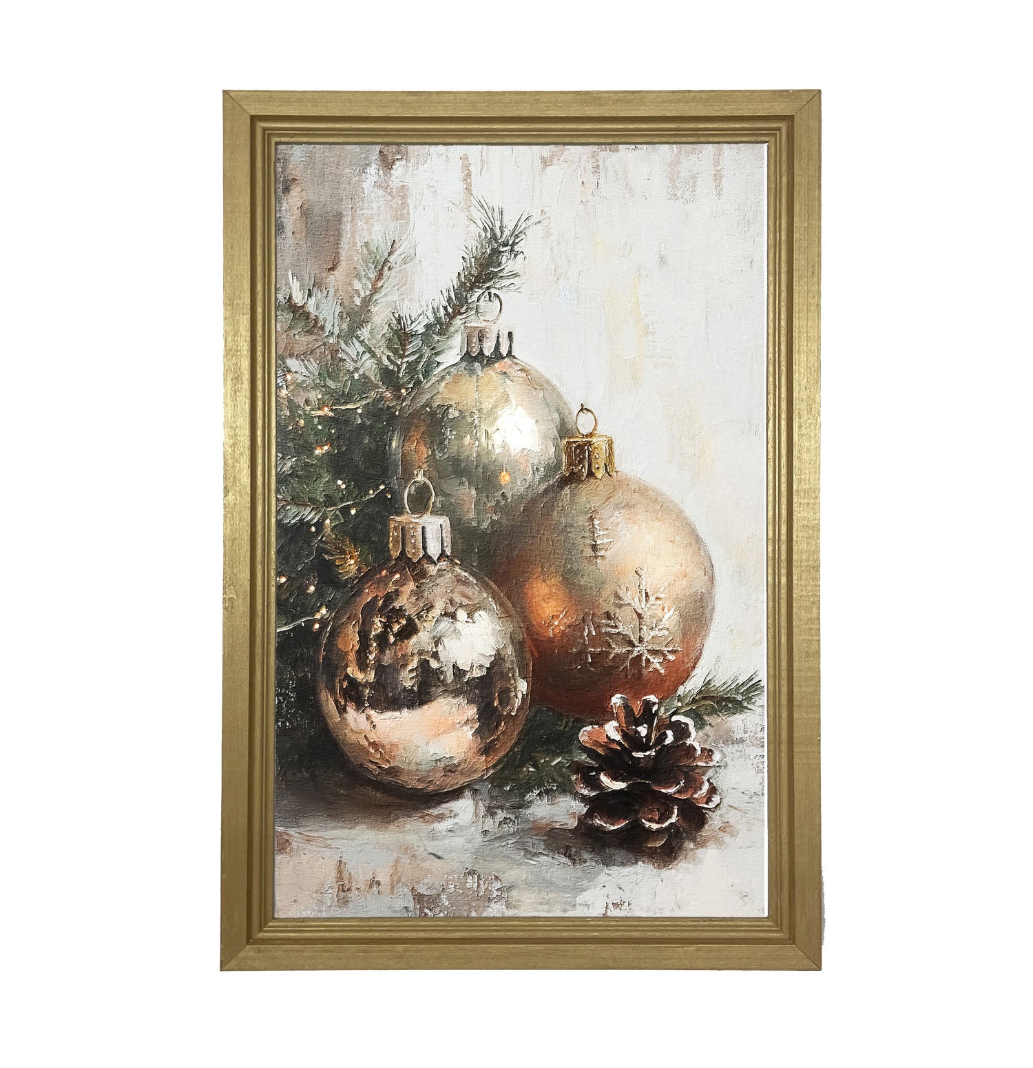 Golden Ornaments - Framed Art