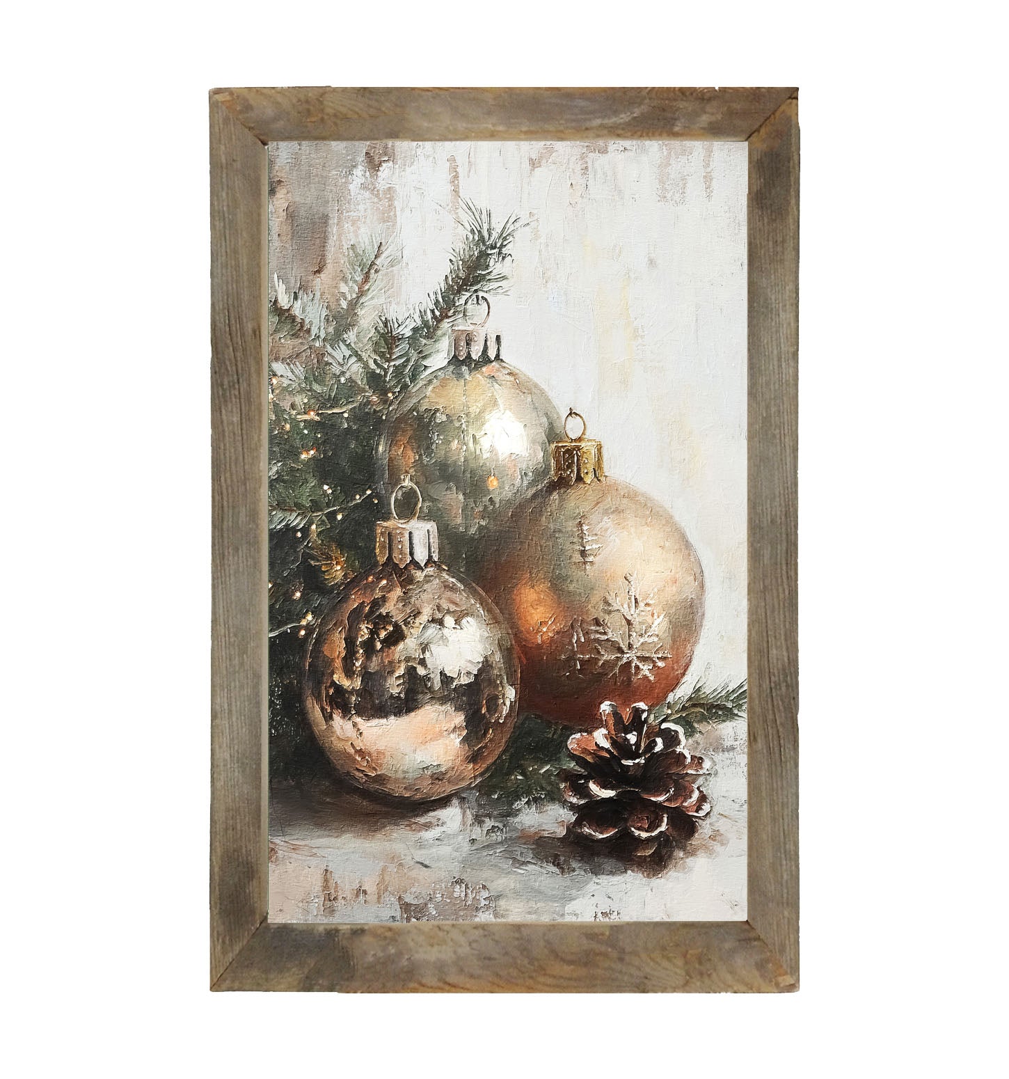 Golden Ornaments - Framed Art