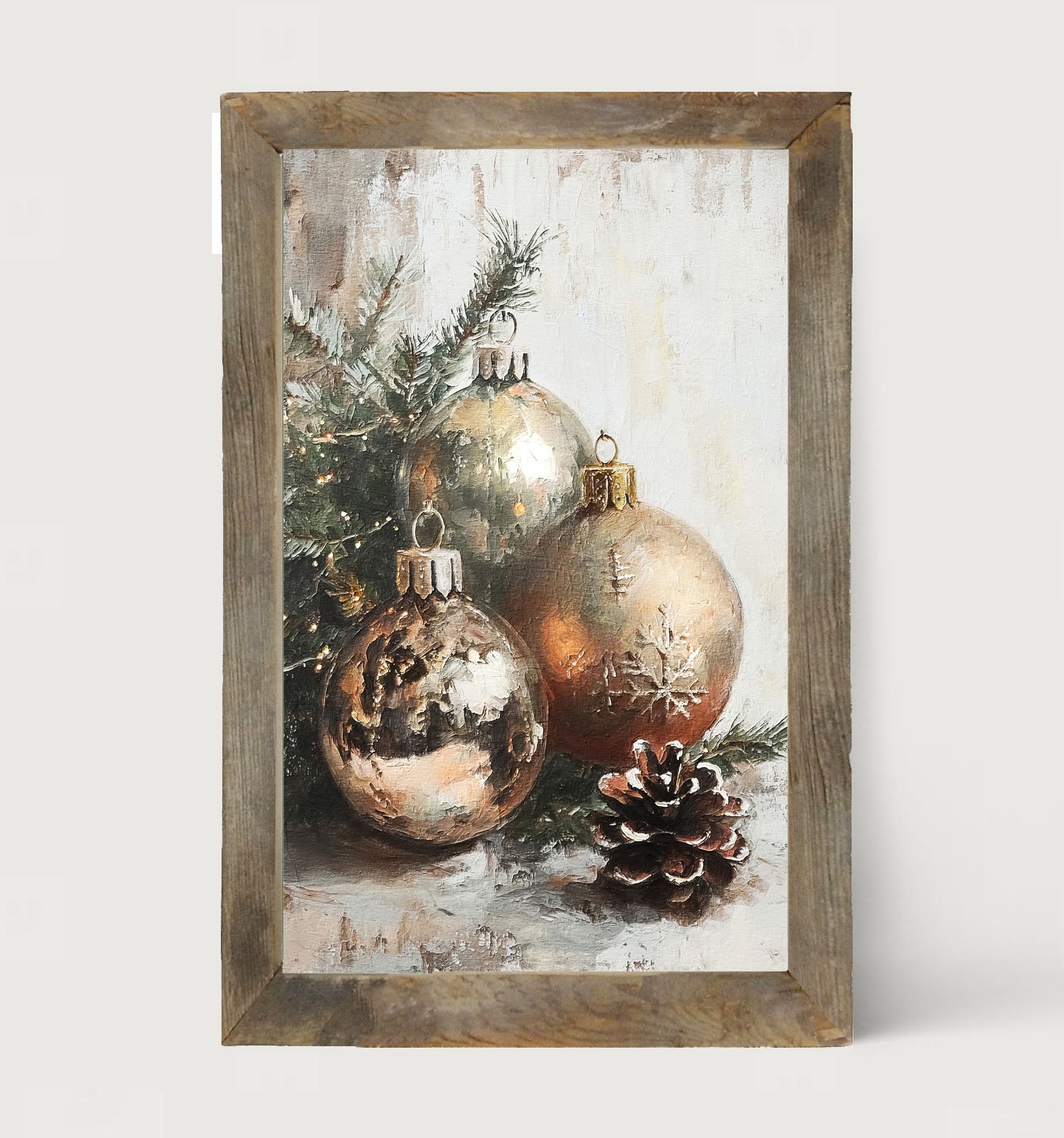Golden Ornaments - Framed Art