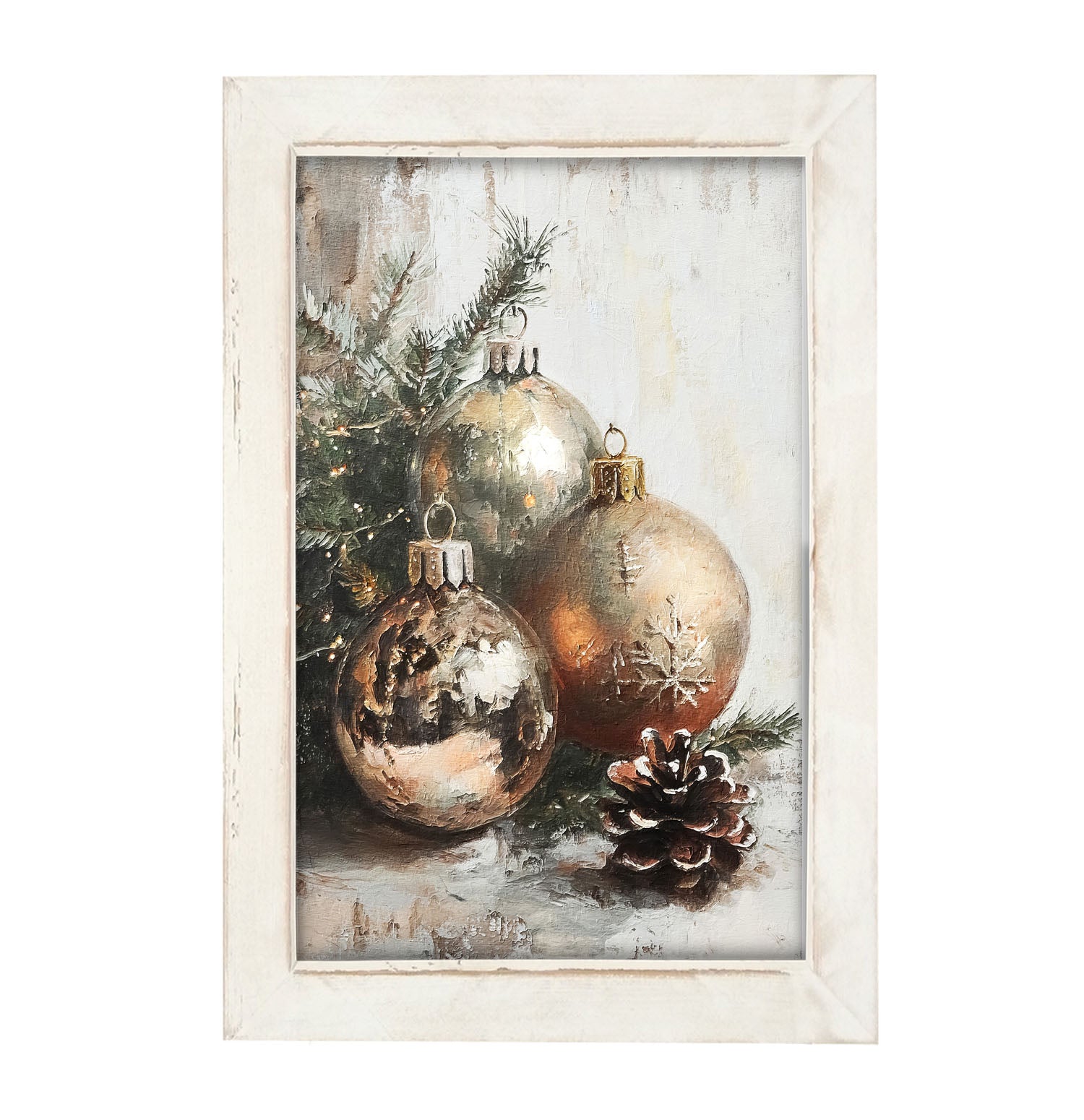 Golden Ornaments - Framed Art