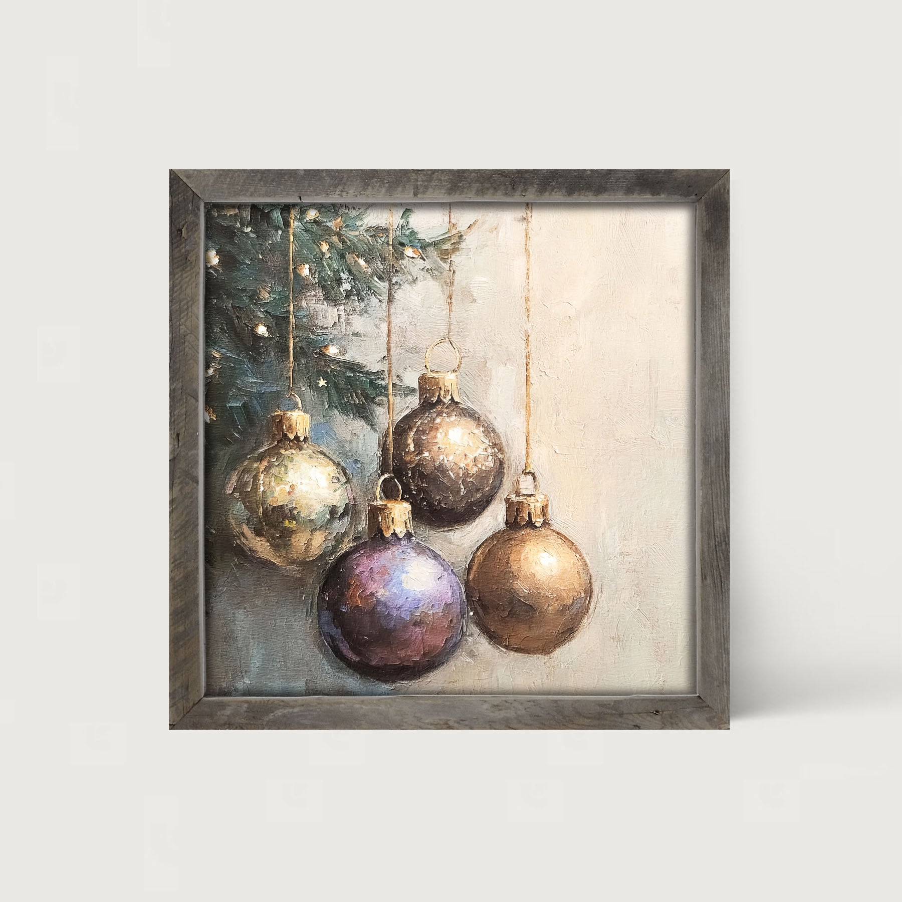 Four Ornaments - Framed art
