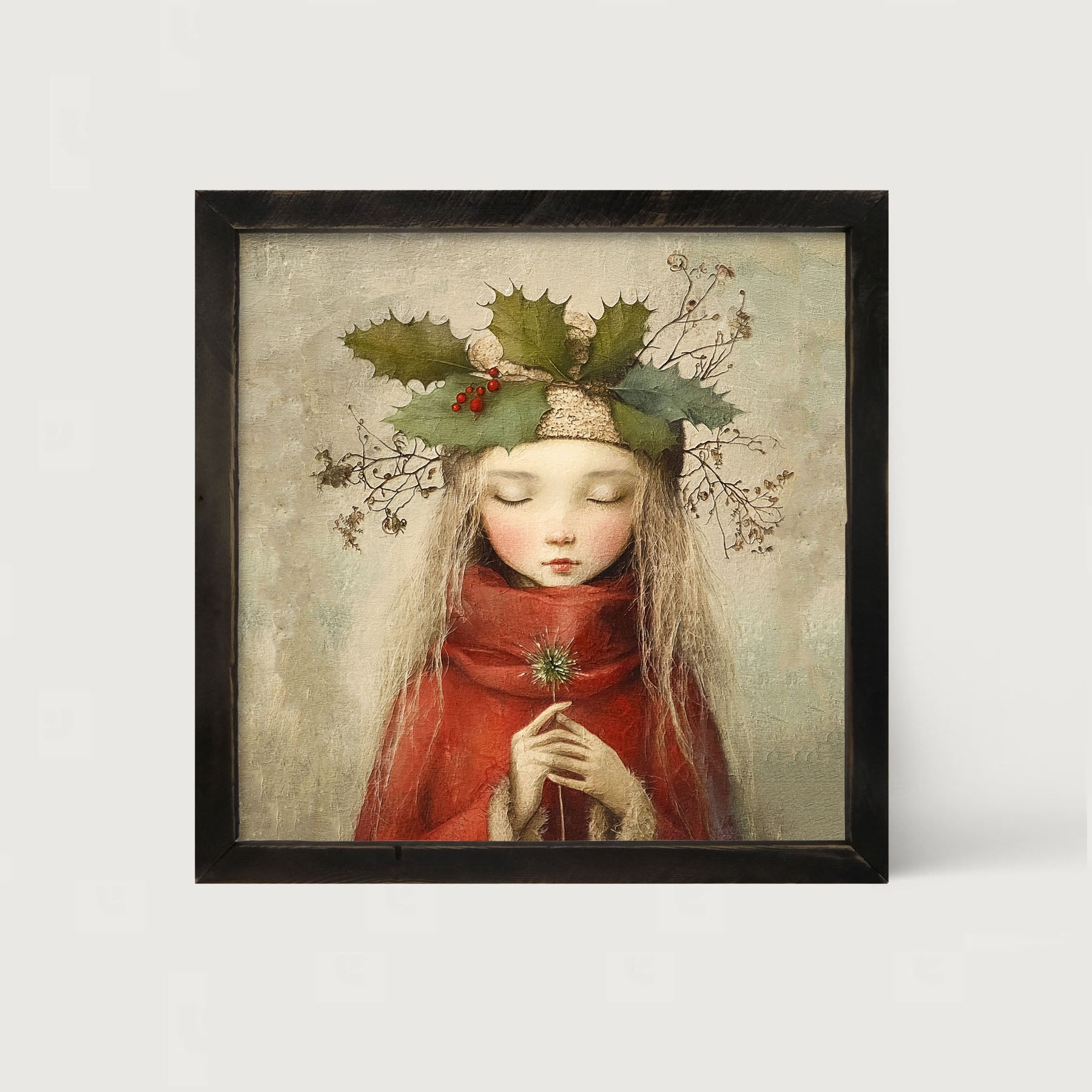 Rustic Christmas girl