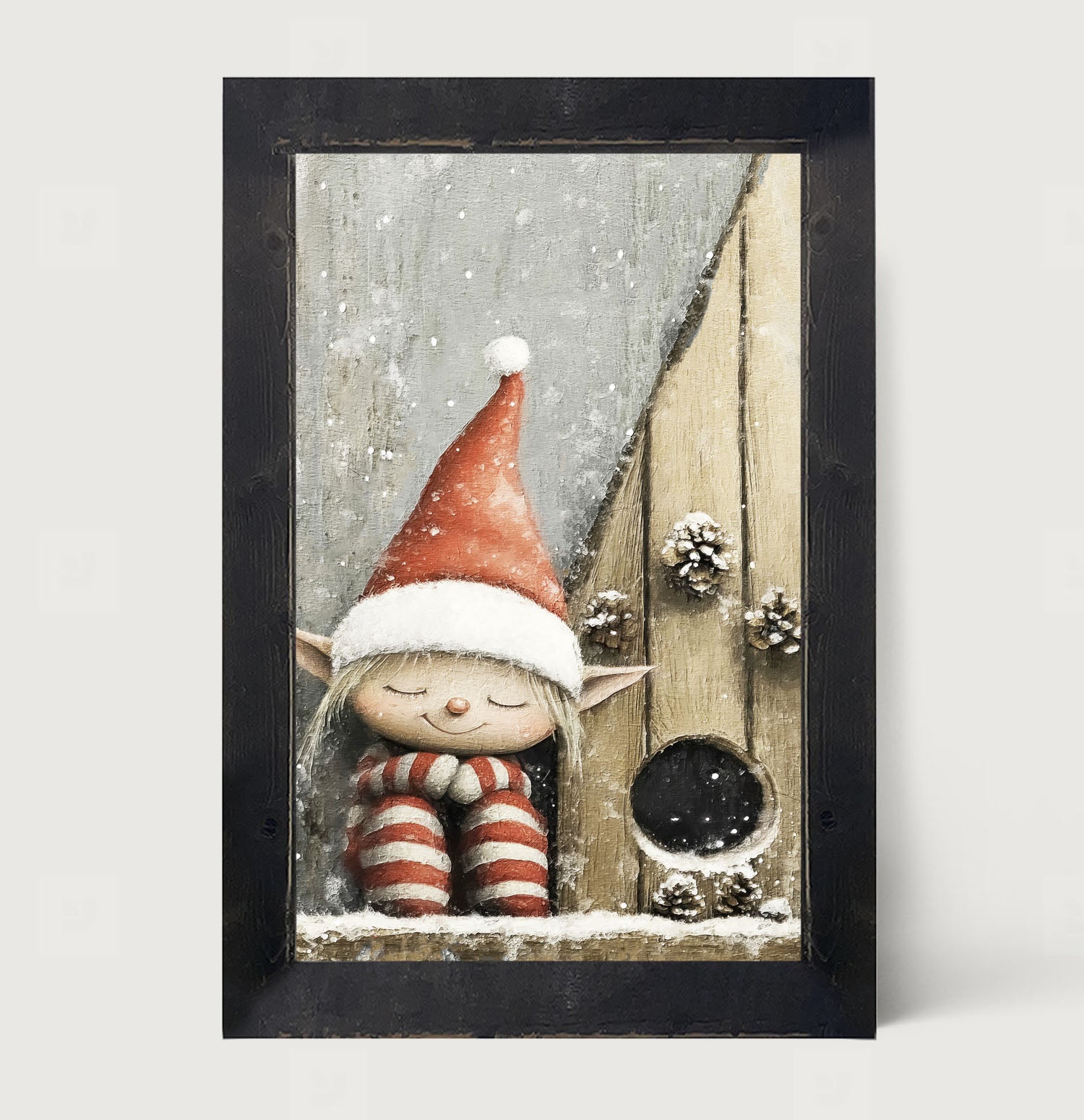 Sleeping Elf - Framed Art