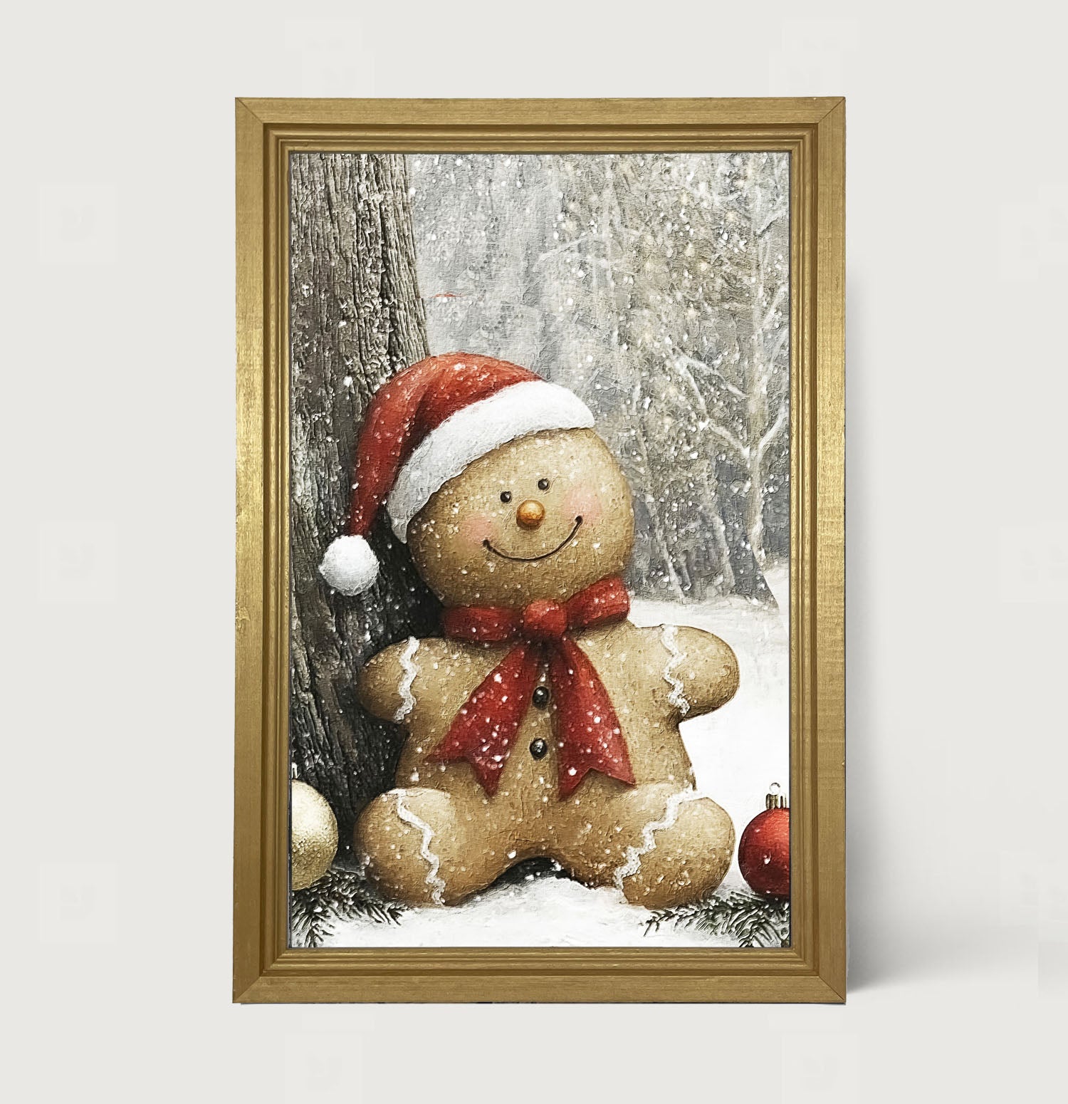 Snowy Gingerbread Man