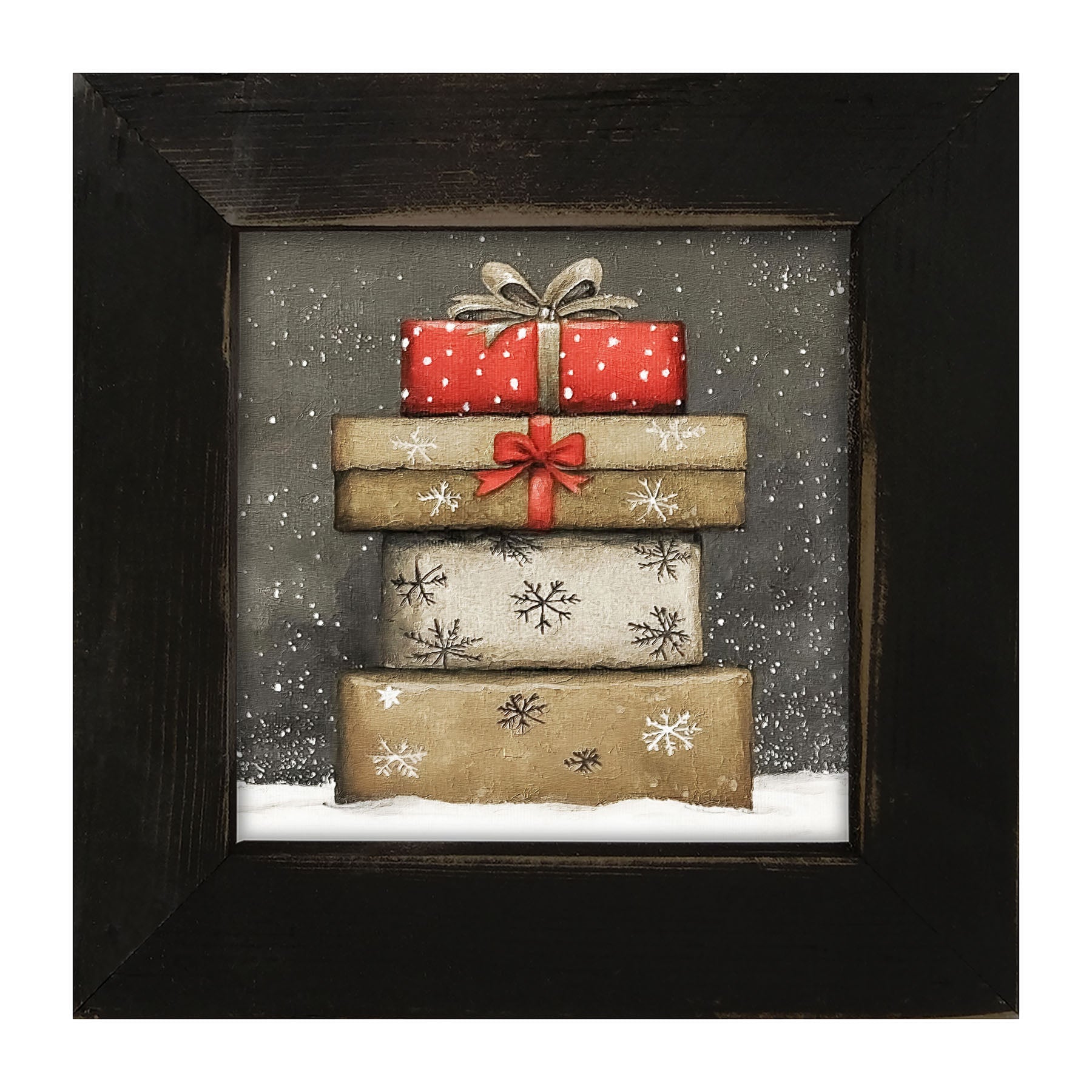 Snowy Presents - Framed Art
