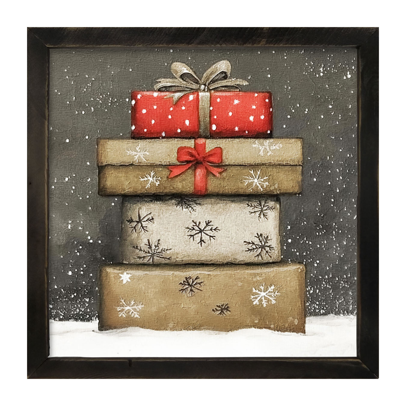 Snowy Presents - Framed Art