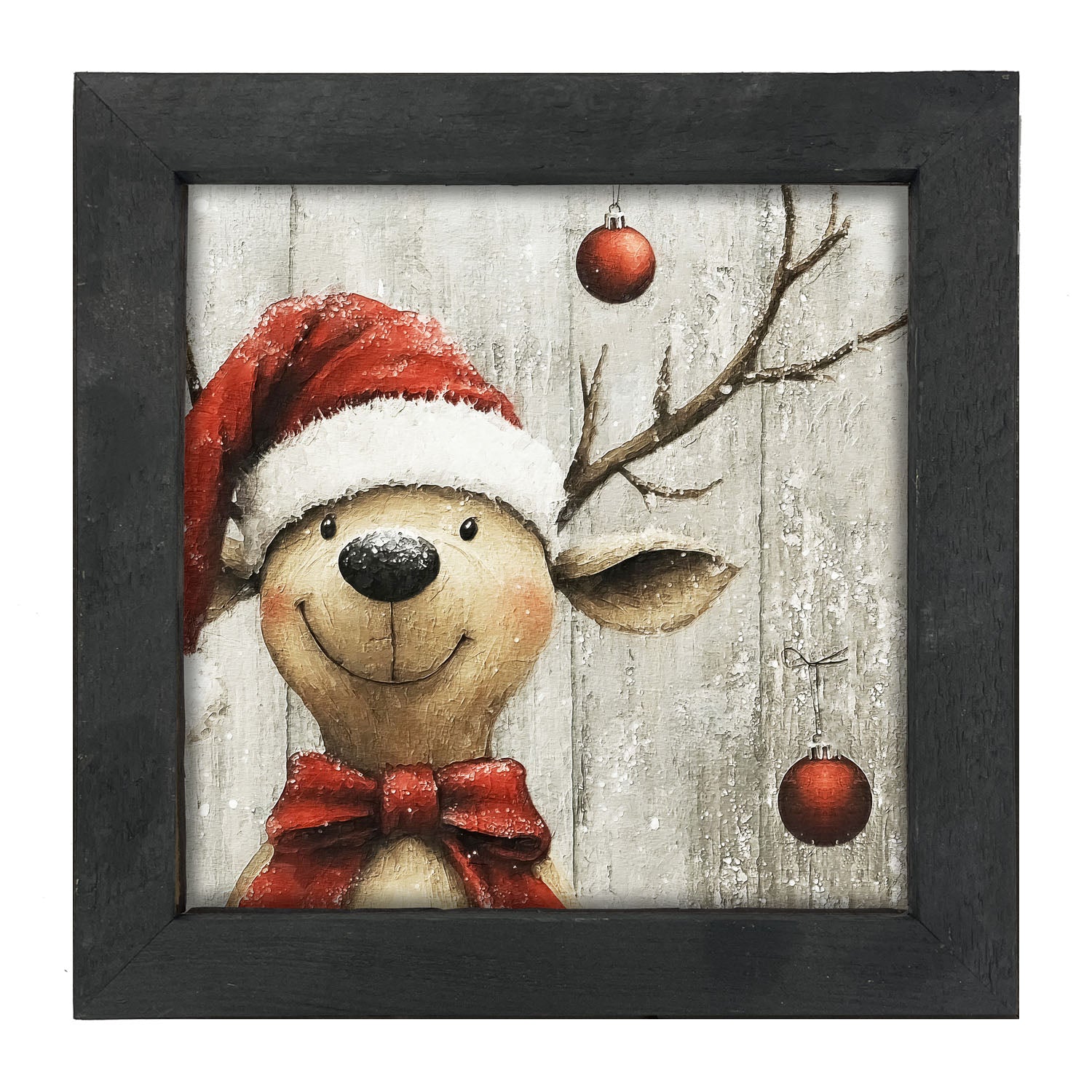 Christmas Dog - Framed Art