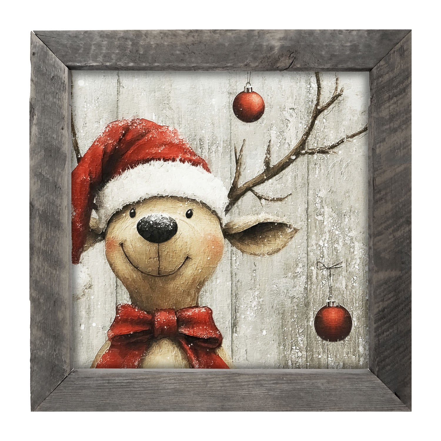 Christmas Dog - Framed Art