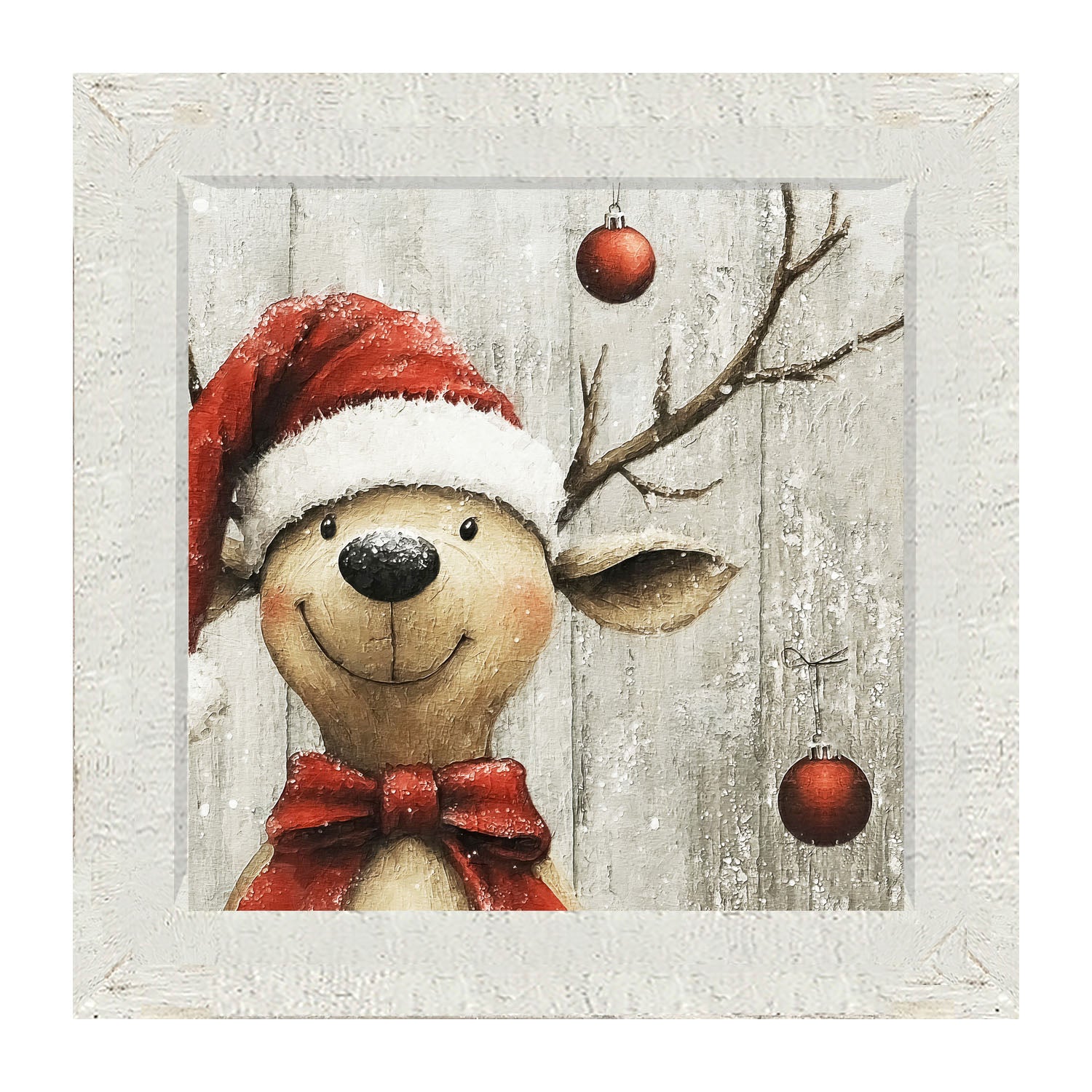 Christmas Dog - Framed Art