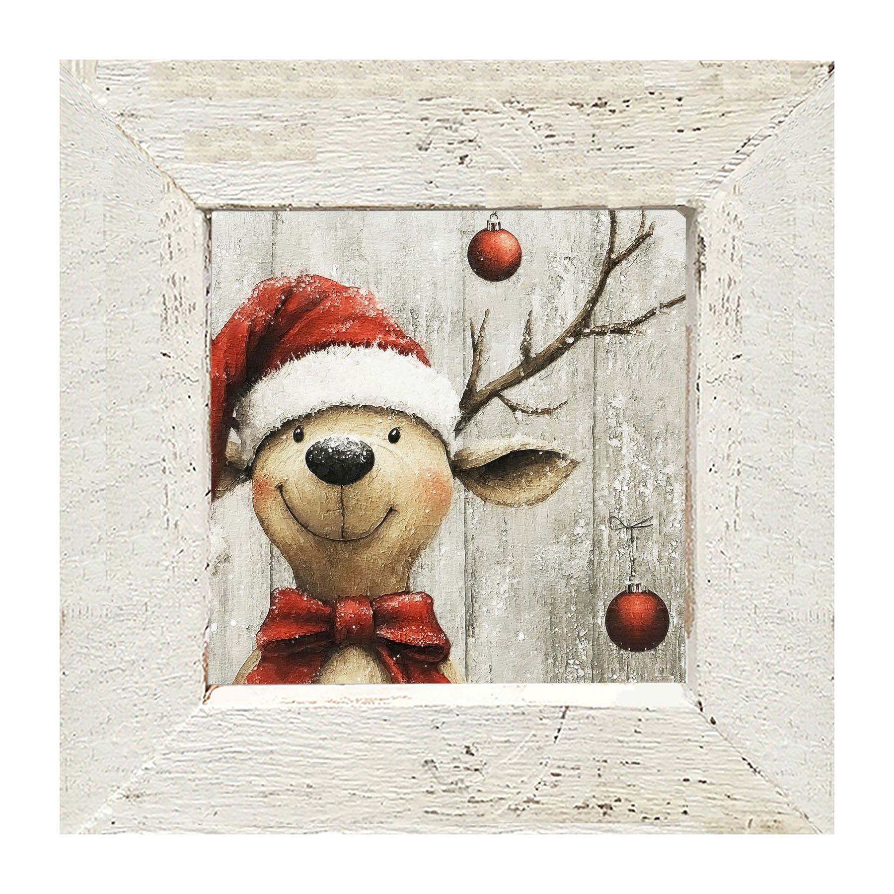 Christmas Dog - Framed Art